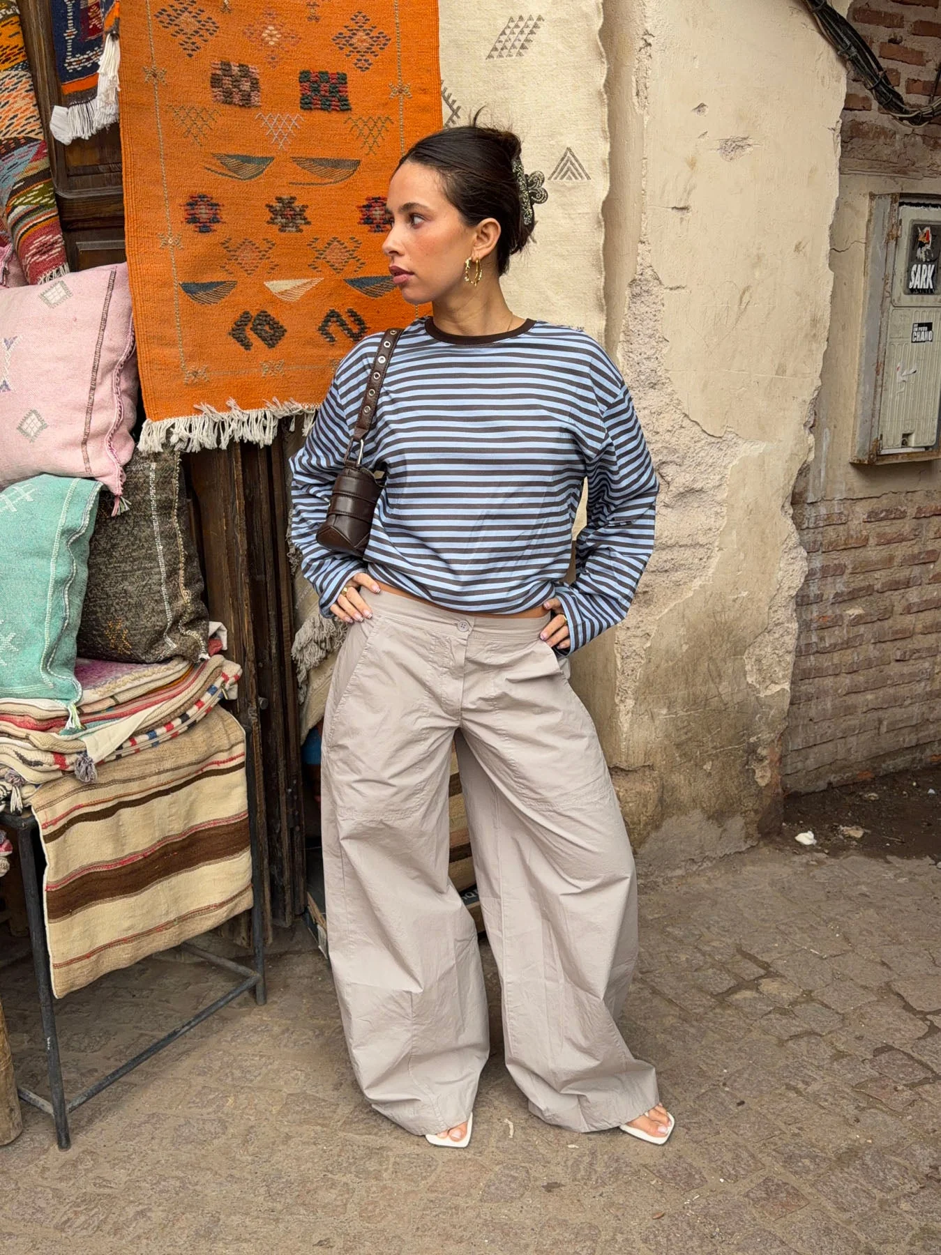 Takina cargo pants - Beige 1 Takina cargo pants - Beige