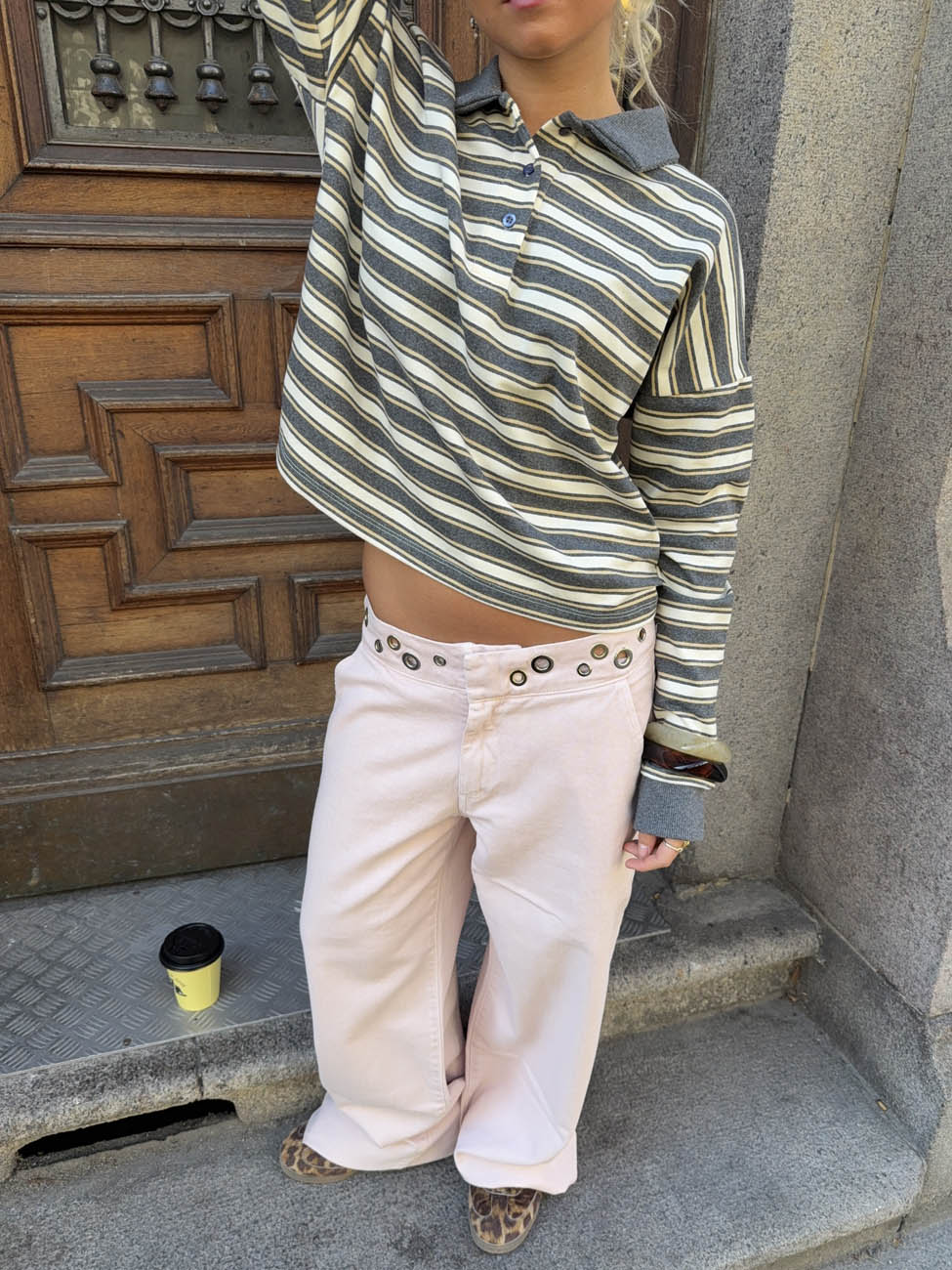 Tanija jeans with ring details - Light pink 2 Tanija jeans with ring details - Light pink