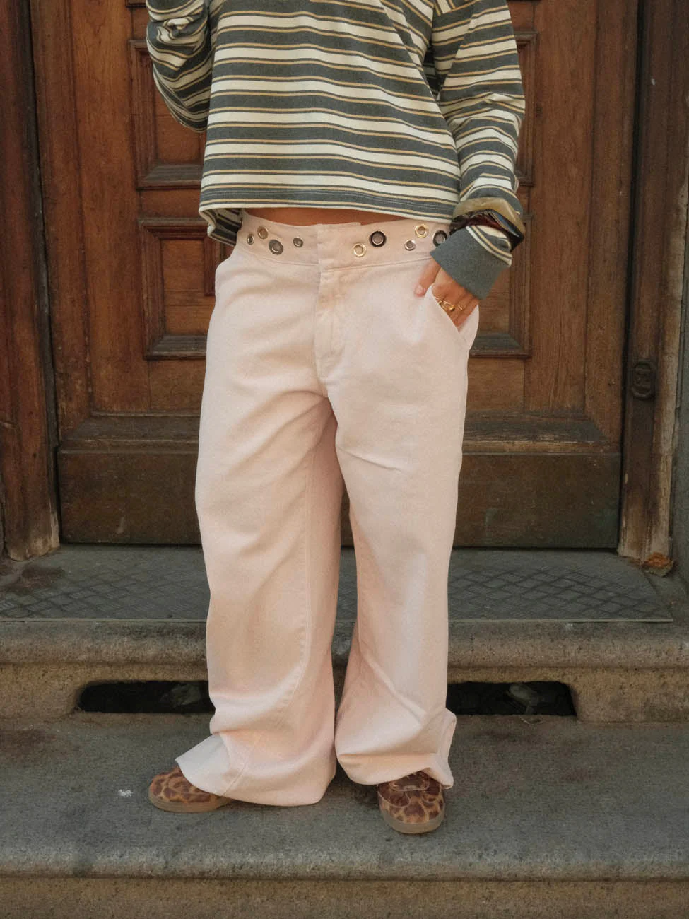 Tanija jeans with ring details - Light pink 8 Tanija jeans with ring details - Light pink