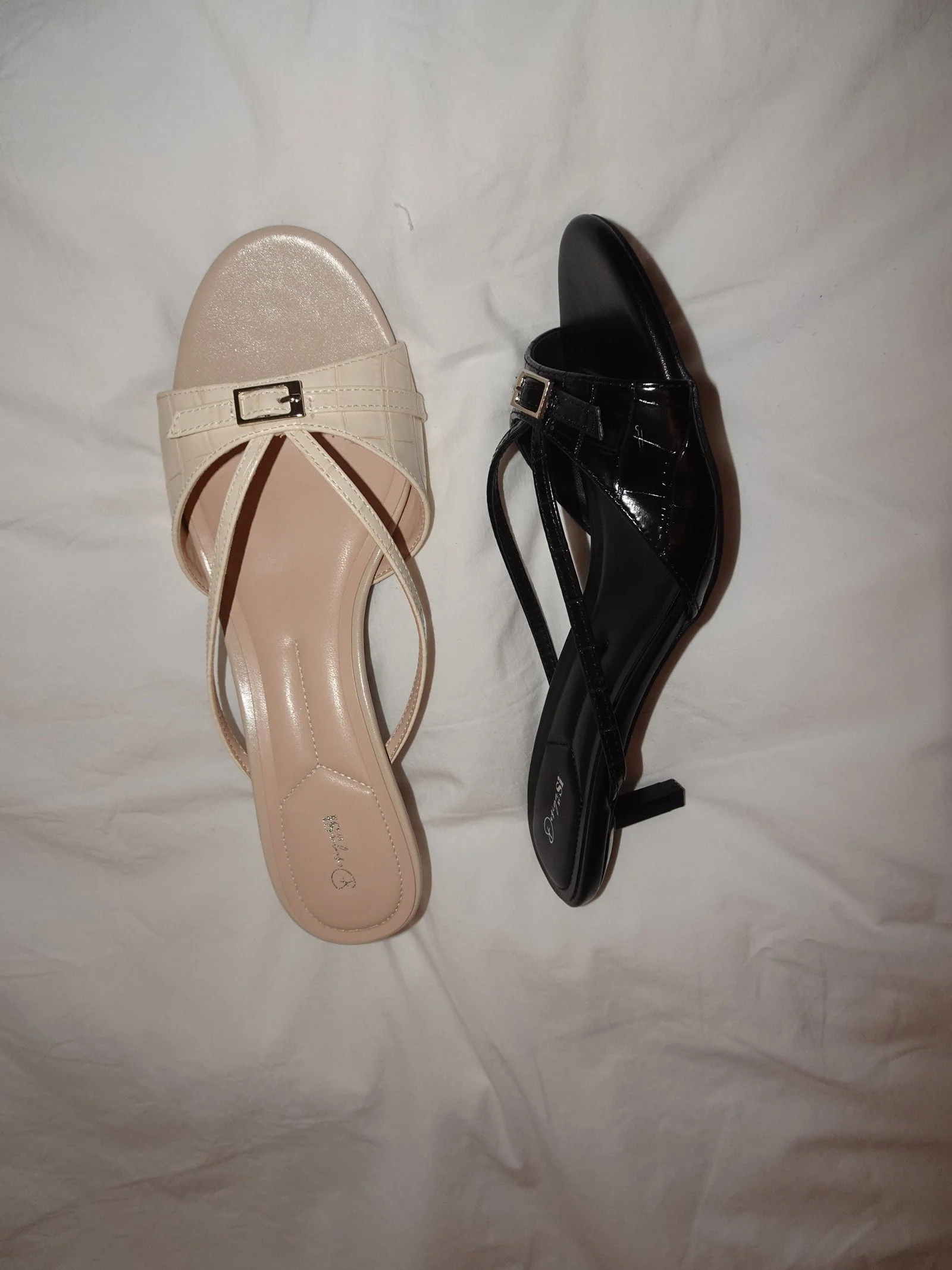 Teleo mini heels with buckle detail - Cream 7 Teleo mini heels with buckle detail - Cream