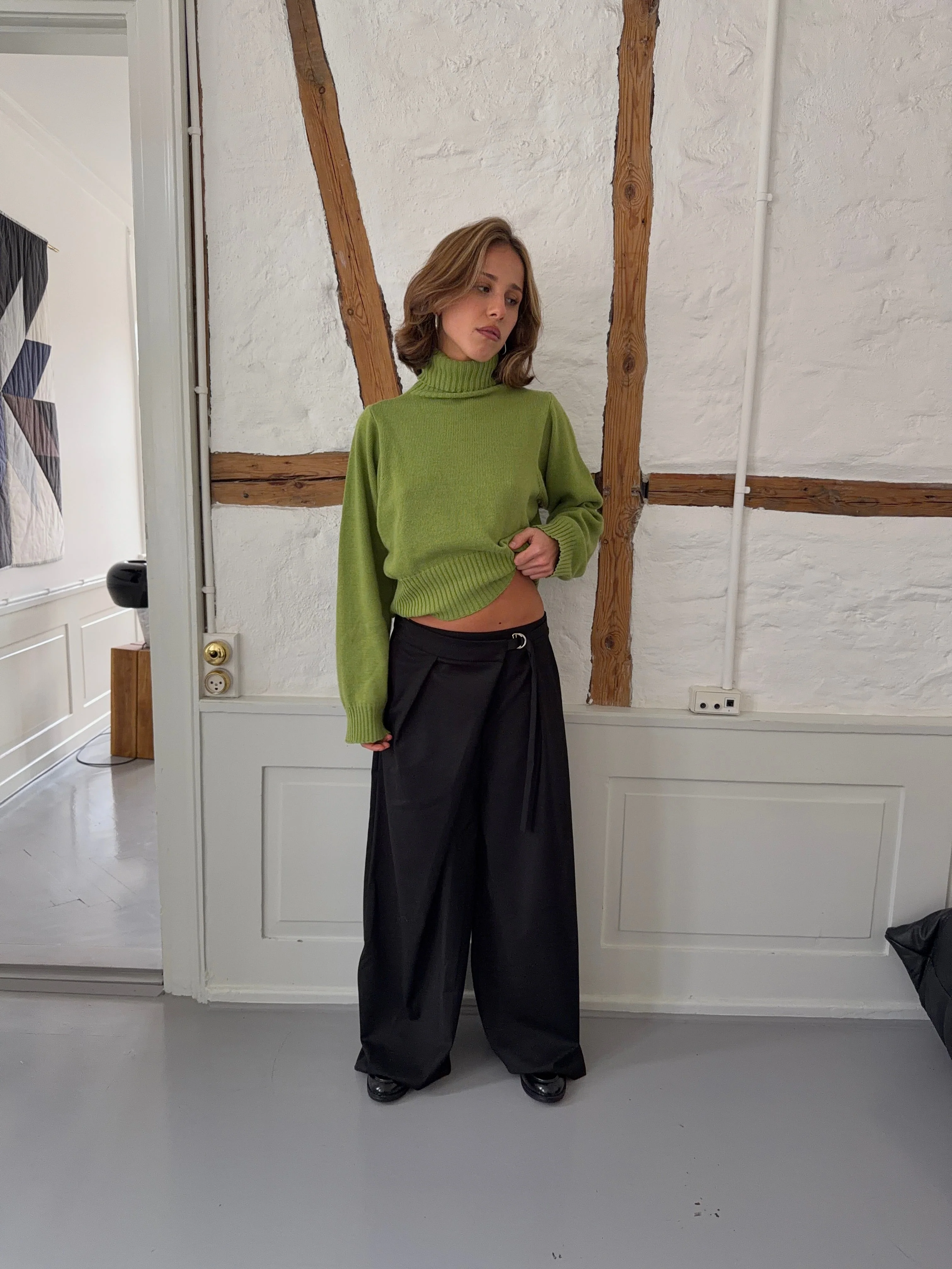 Trina suit pants with buckle detail - Black 10 Trina suit pants with buckle detail - Black
