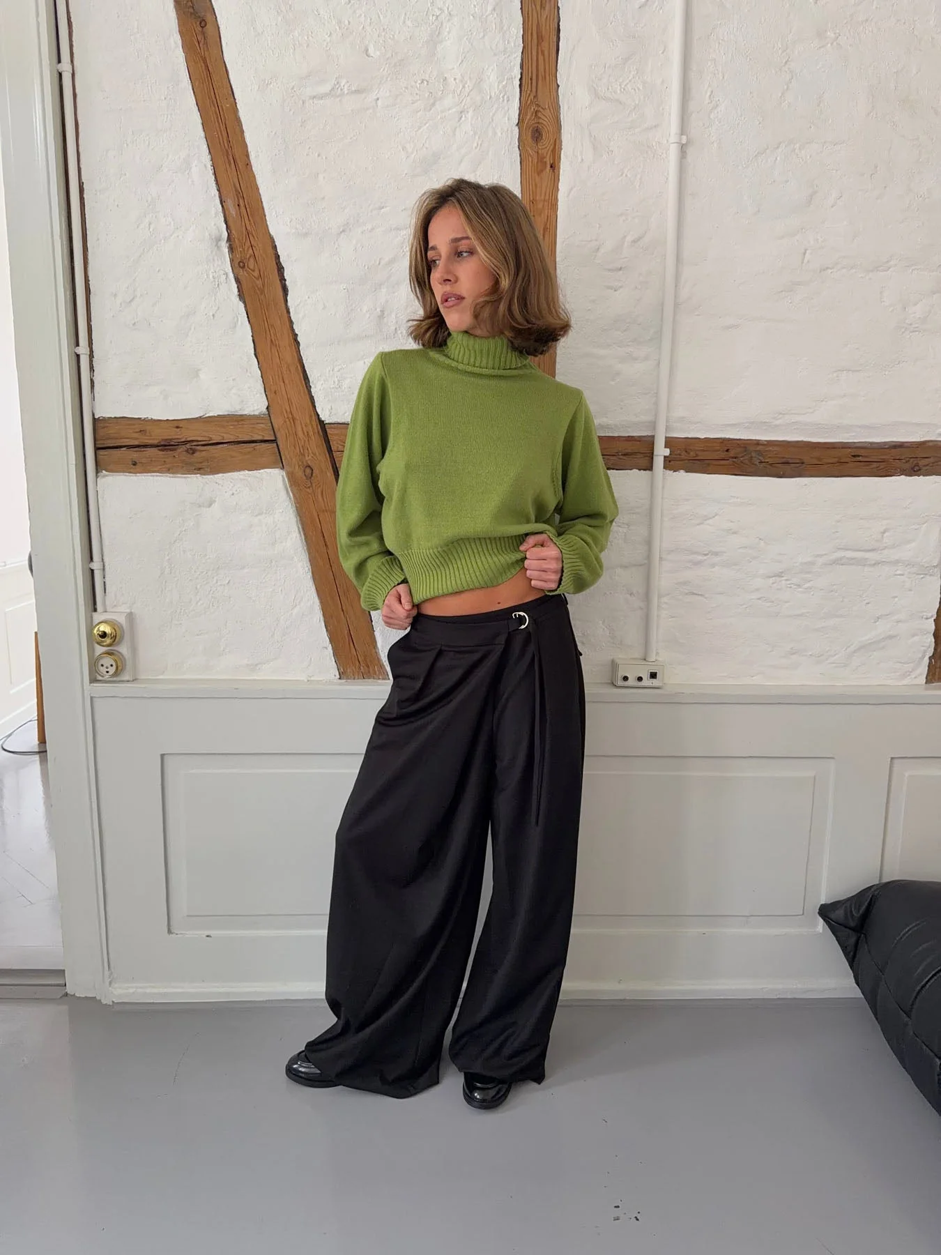 Trina suit pants with buckle detail - Black 14 Trina suit pants with buckle detail - Black