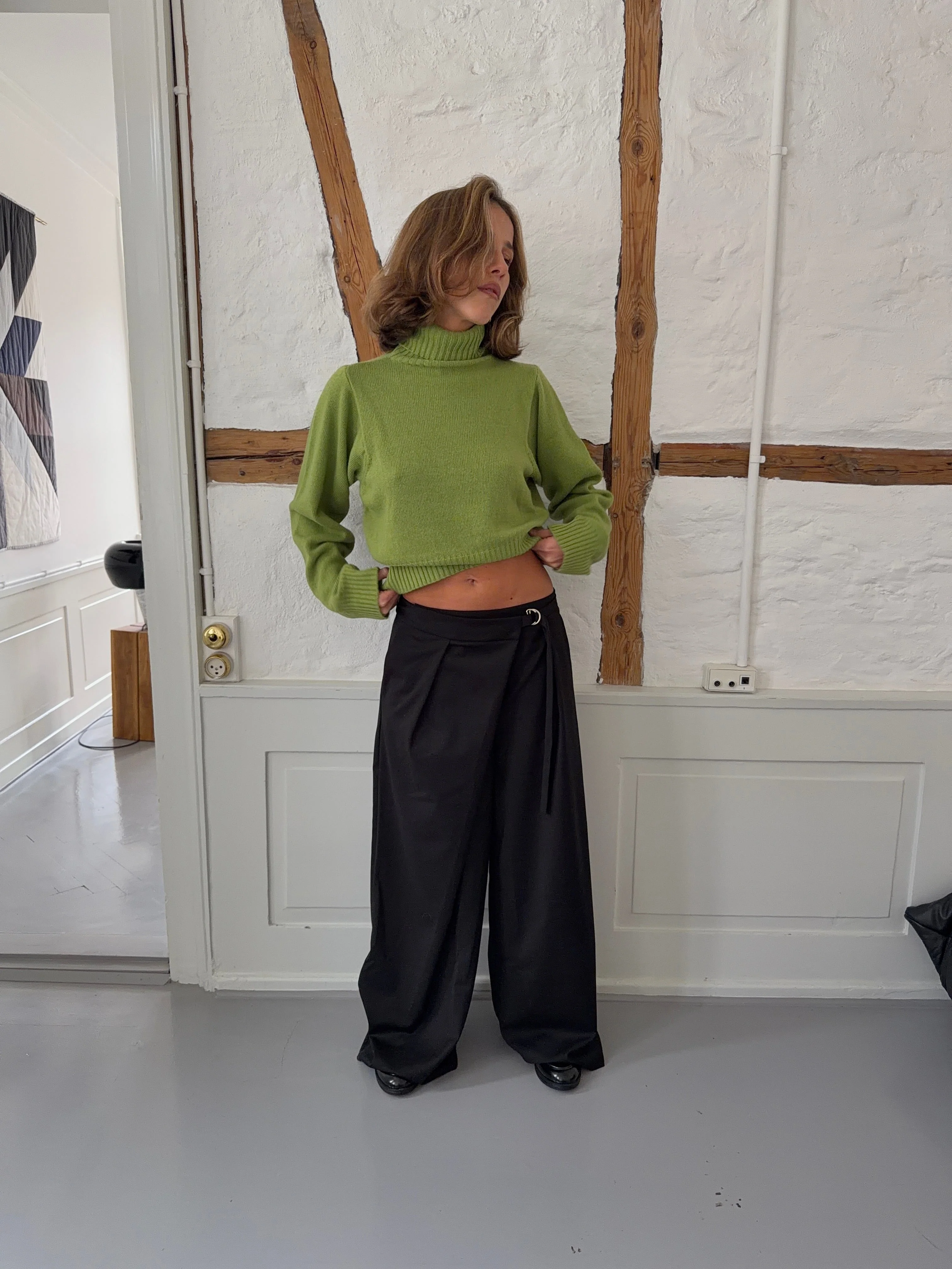 Trina suit pants with buckle detail - Black 5 Trina suit pants with buckle detail - Black