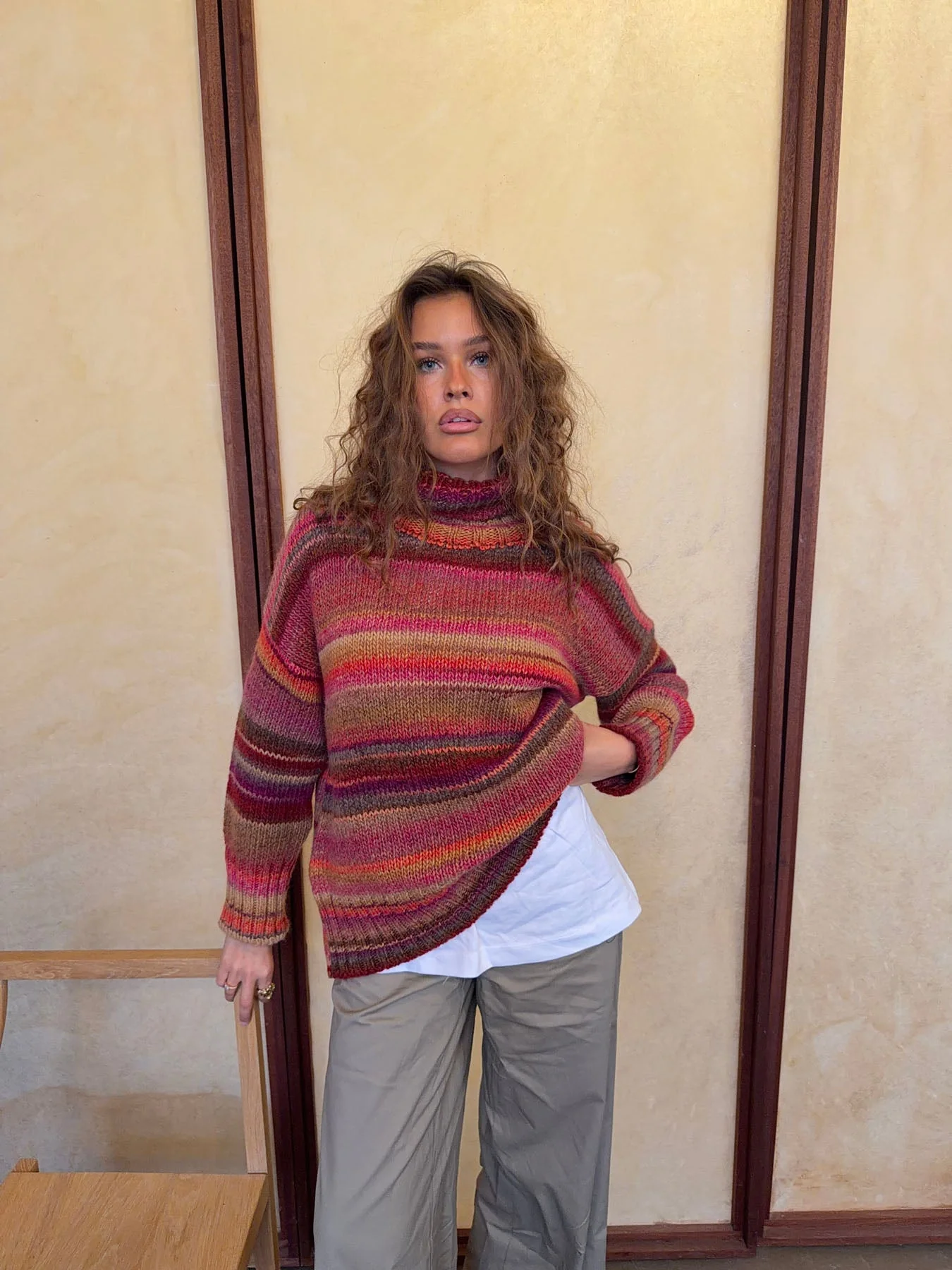 Valdamara oversized turtleneck - Multicolored 4 Valdamara oversized turtleneck - Multicolored