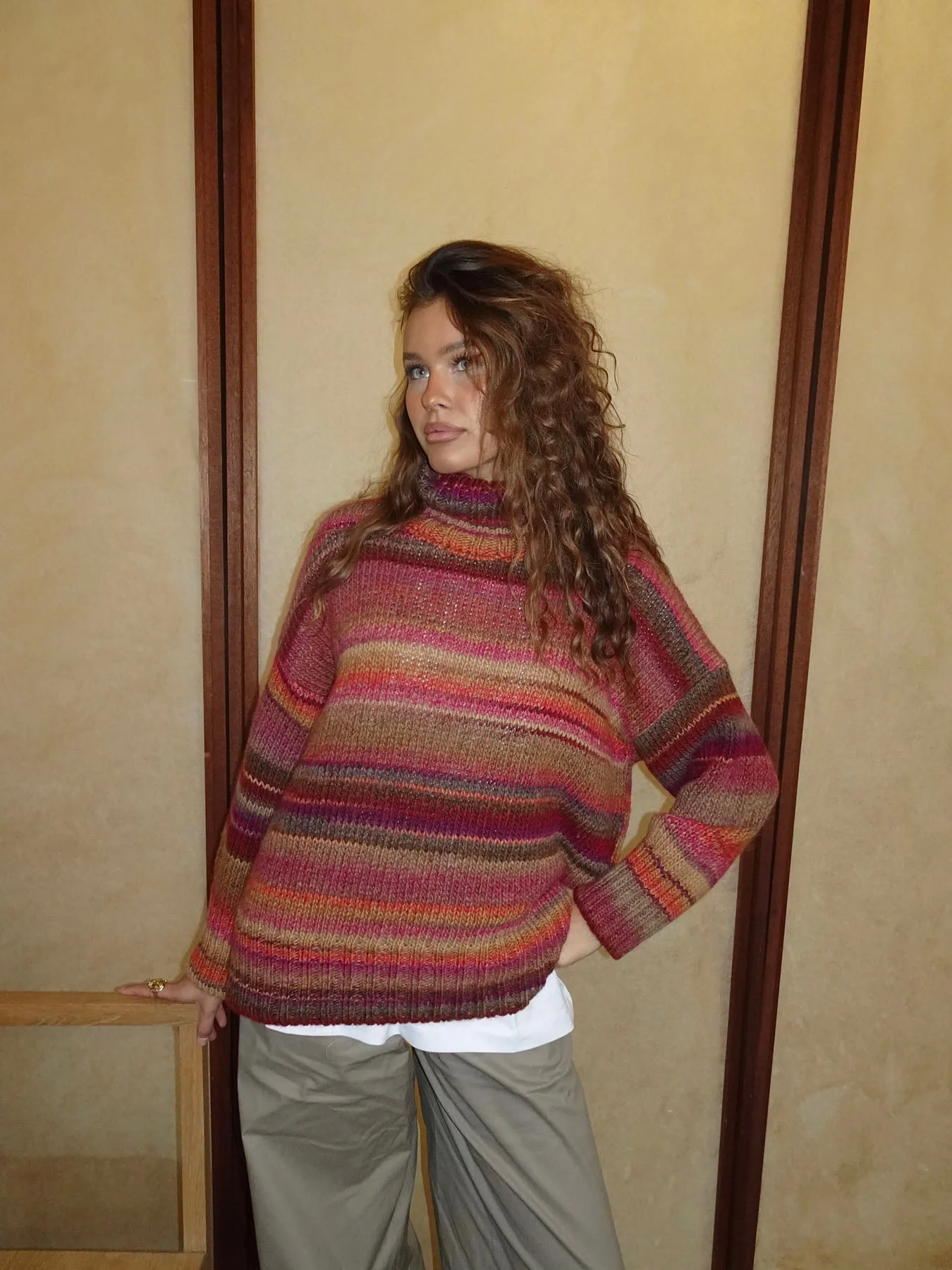 Valdamara oversized turtleneck - Multicolored 8 Valdamara oversized turtleneck - Multicolored