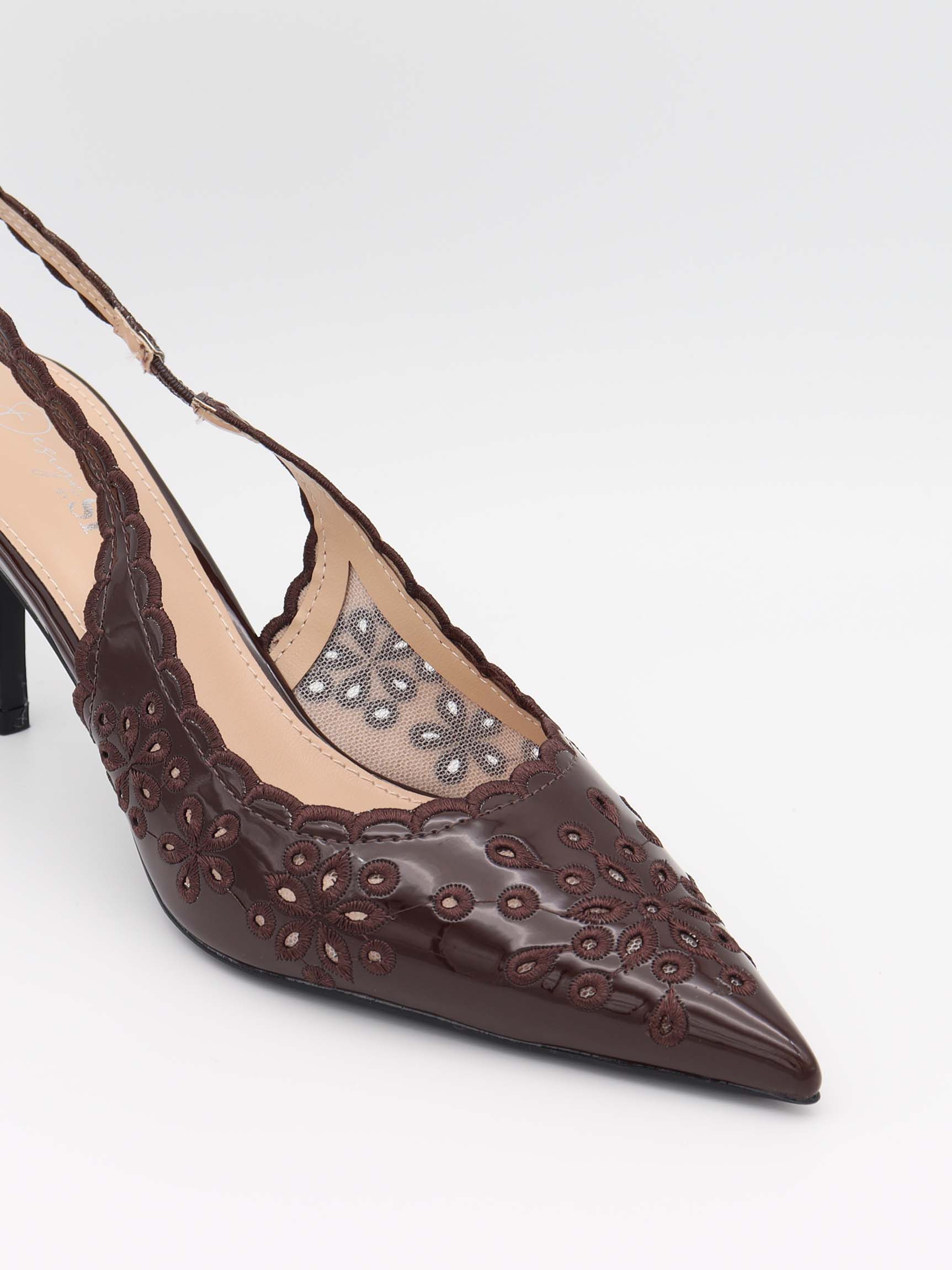 Ydun slingback heels with details - Dark brown 5 Ydun slingback heels with details - Dark brown