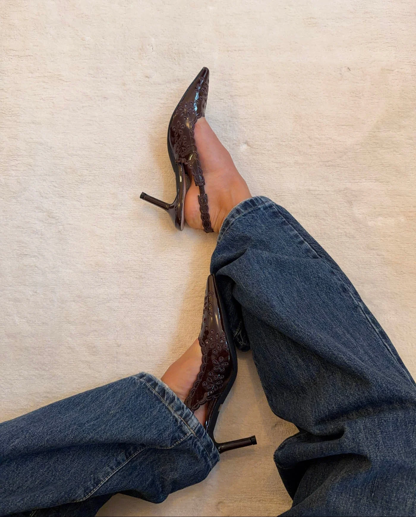 Ydun slingback heels with details - Dark brown 7 Ydun slingback heels with details - Dark brown