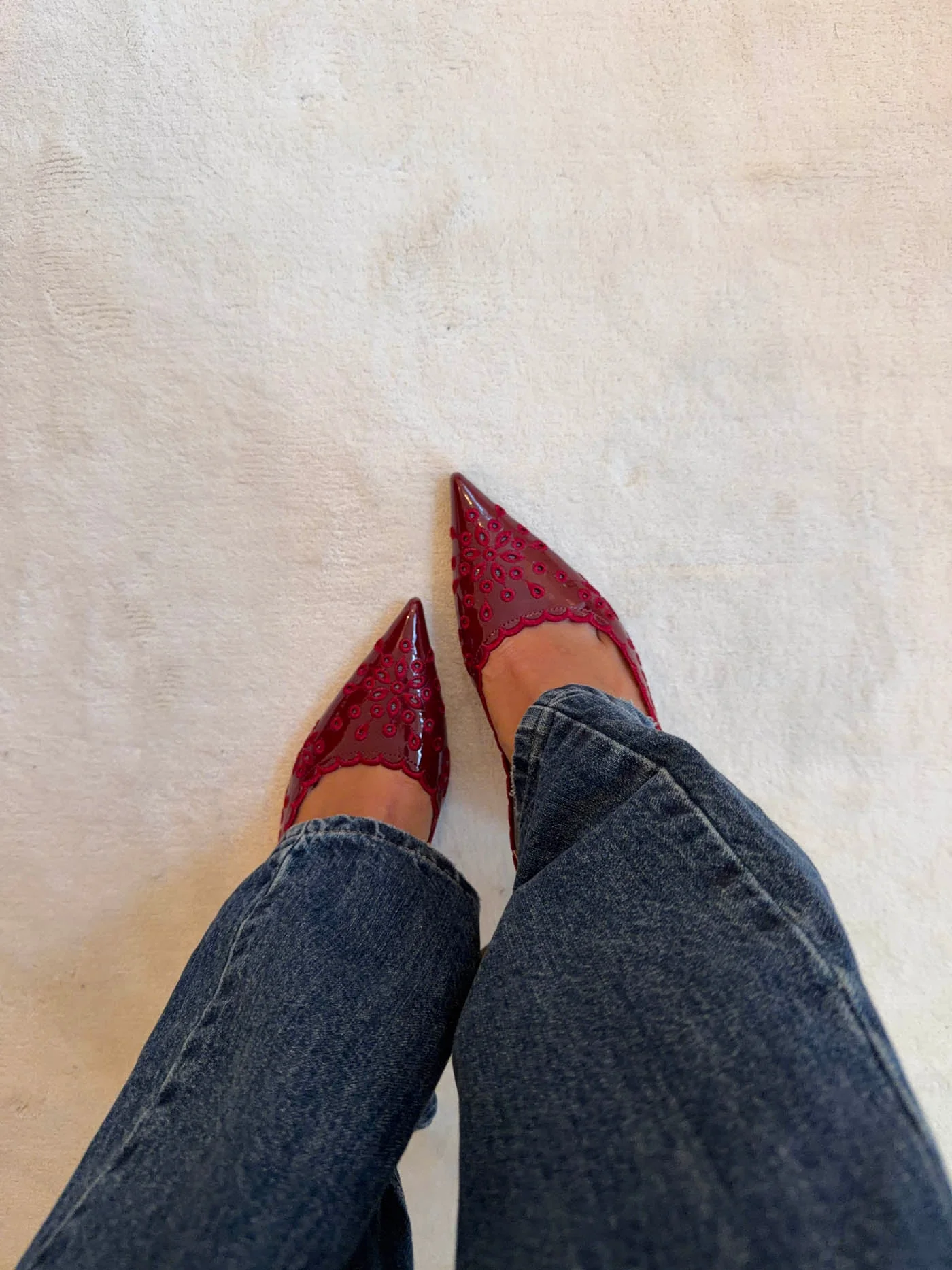 Ydun slingback heels with details - Red