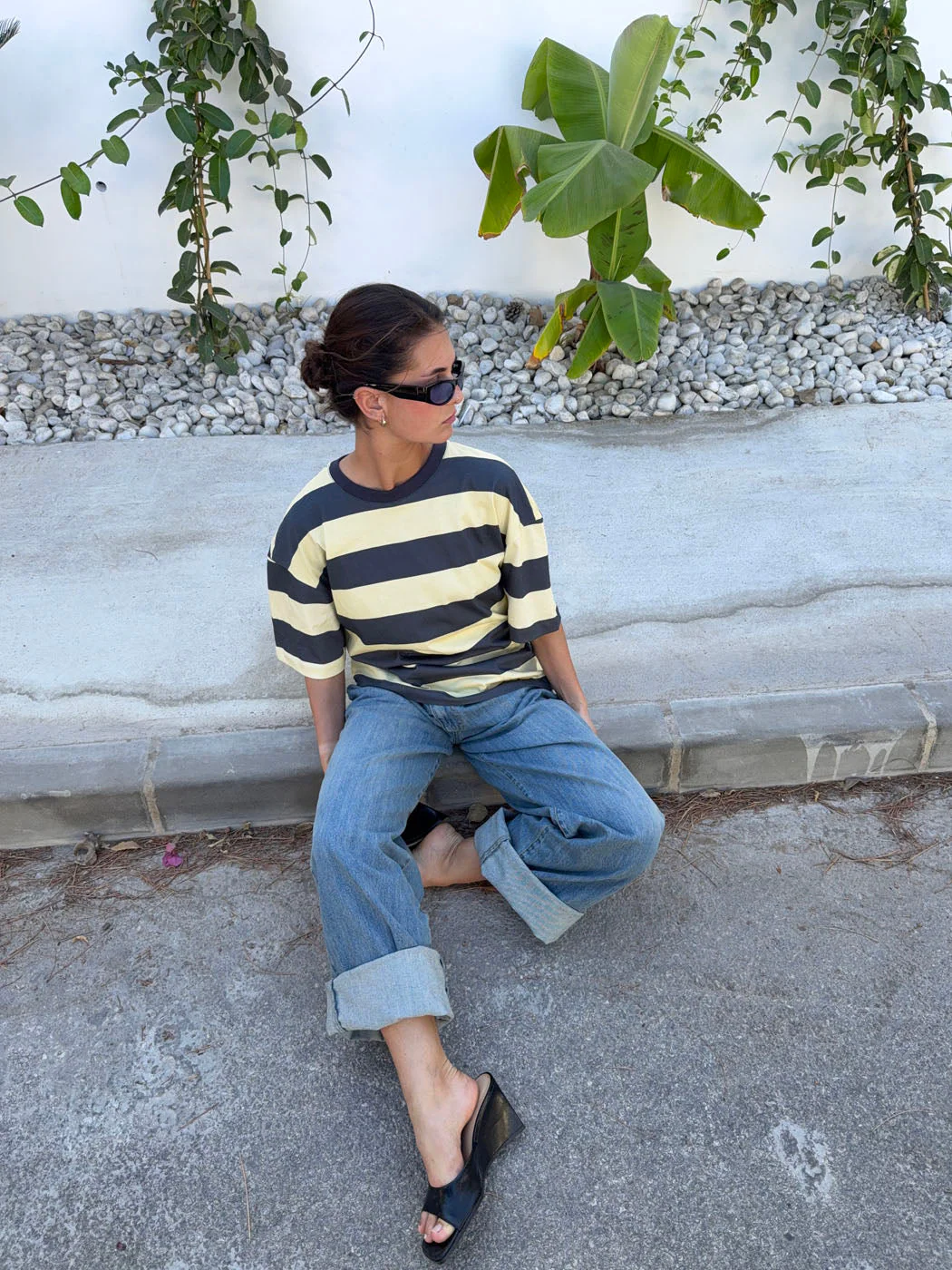 Zinnia oversized t-shirt - Yellow/grey 10 Zinnia oversized t-shirt - Yellow/grey