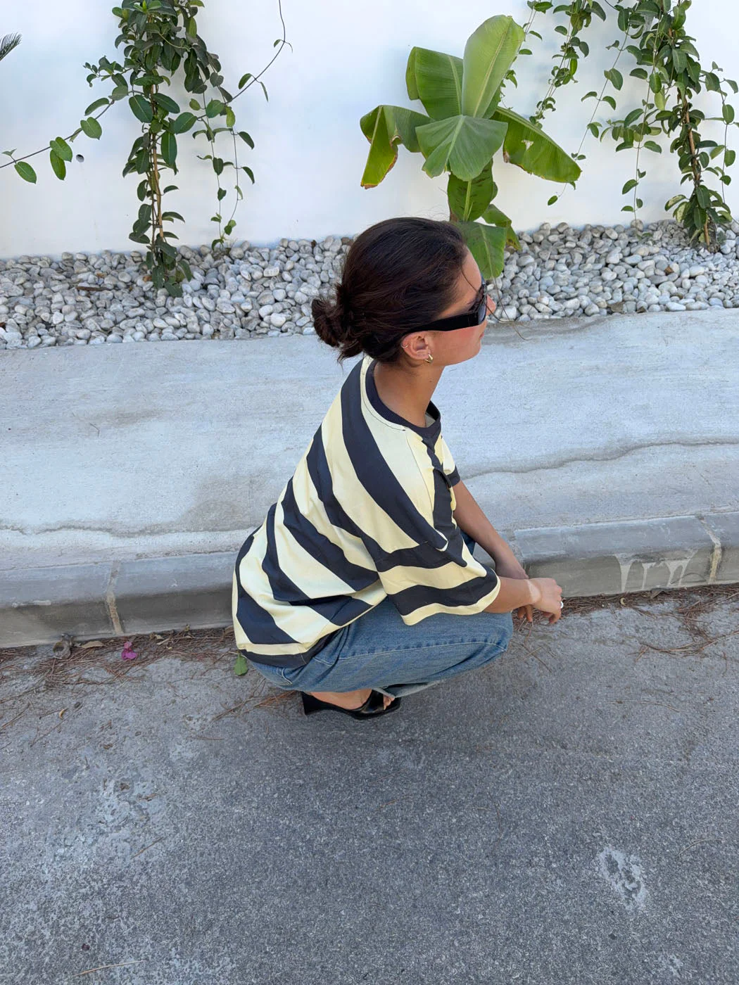 Zinnia oversized t-shirt - Yellow/grey 11 Zinnia oversized t-shirt - Yellow/grey