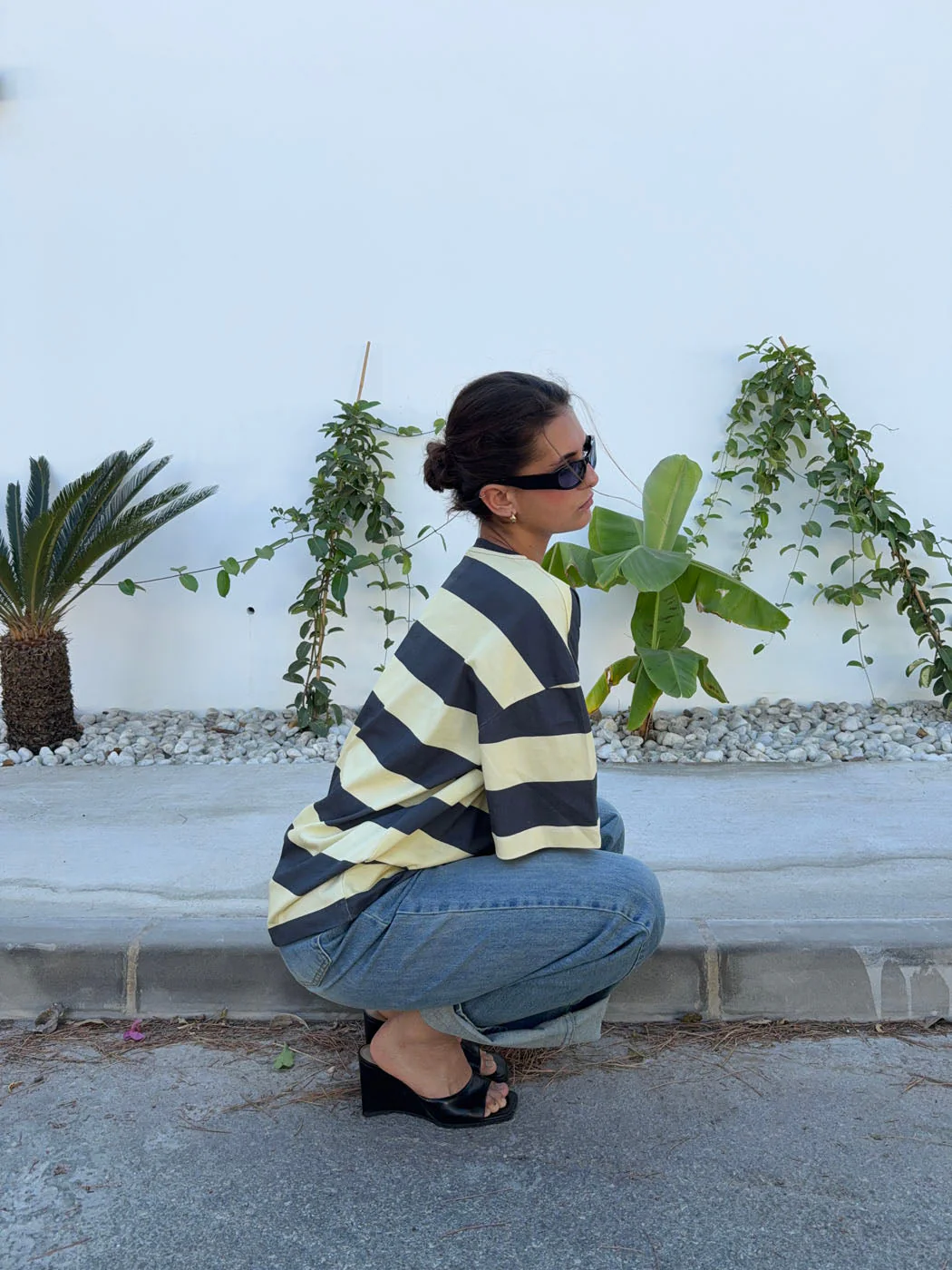 Zinnia oversized t-shirt - Yellow/grey 12 Zinnia oversized t-shirt - Yellow/grey