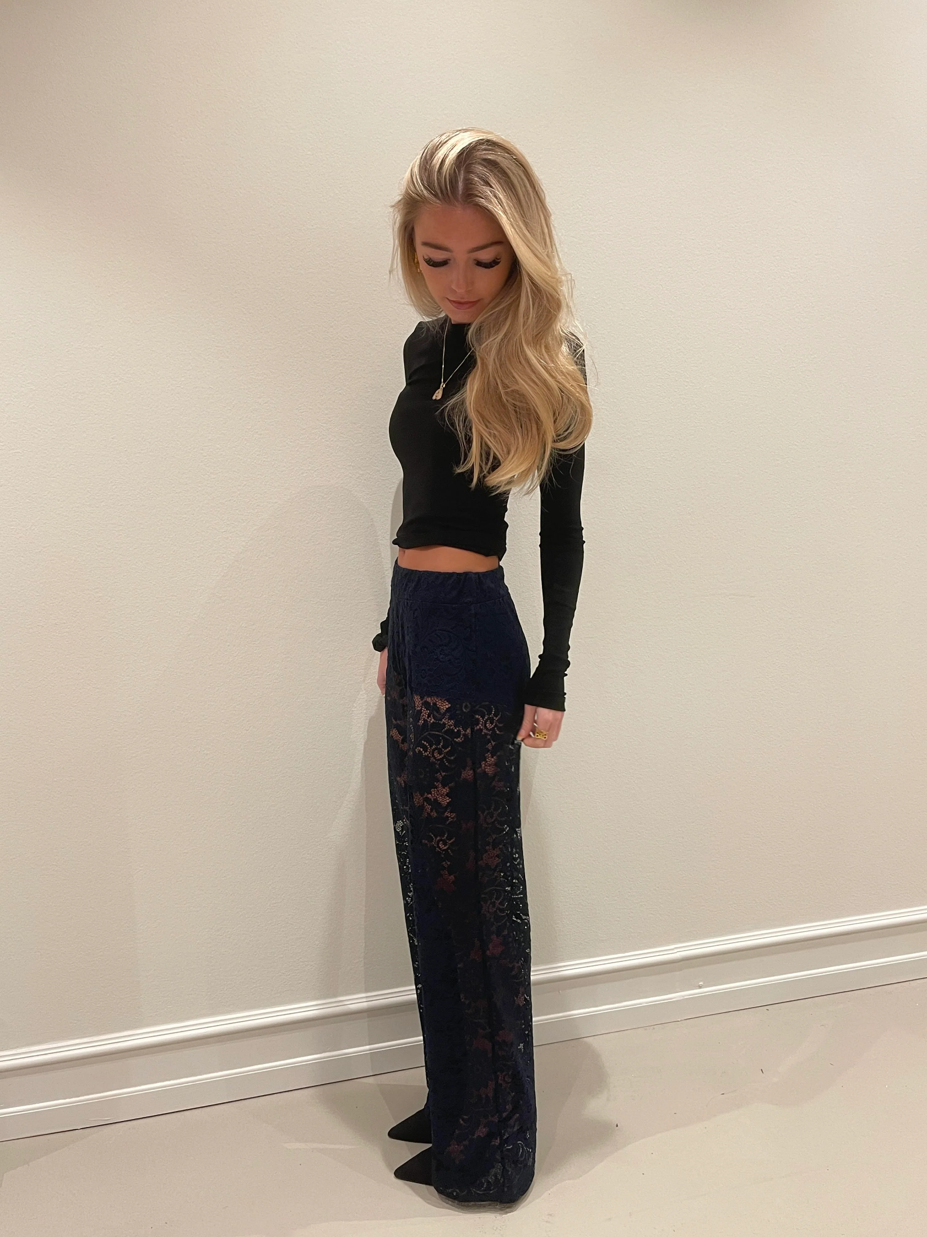 Marla lace pants - Navy 13 Marla lace pants - Navy