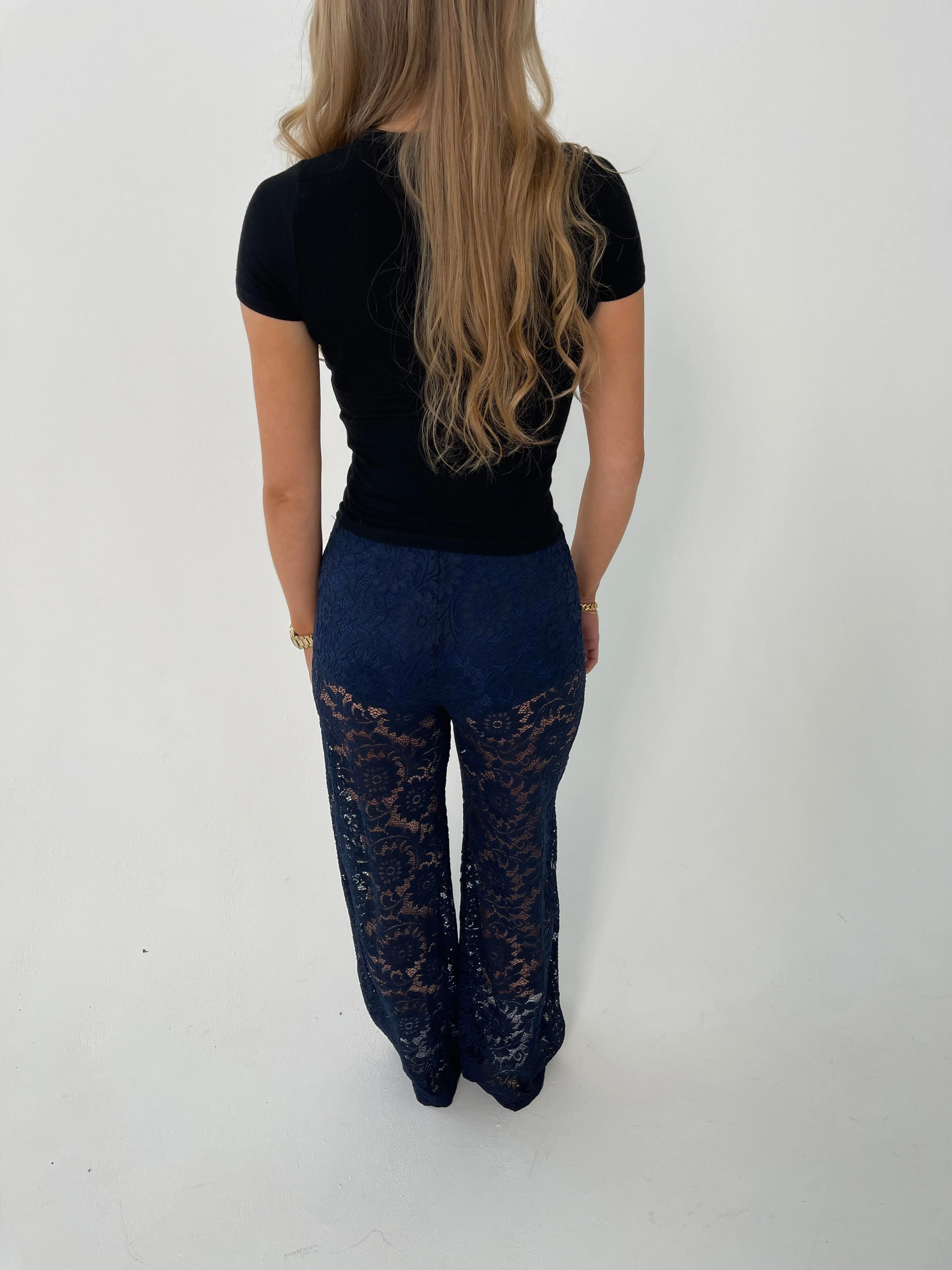 Marla lace pants - Navy 17 Marla lace pants - Navy