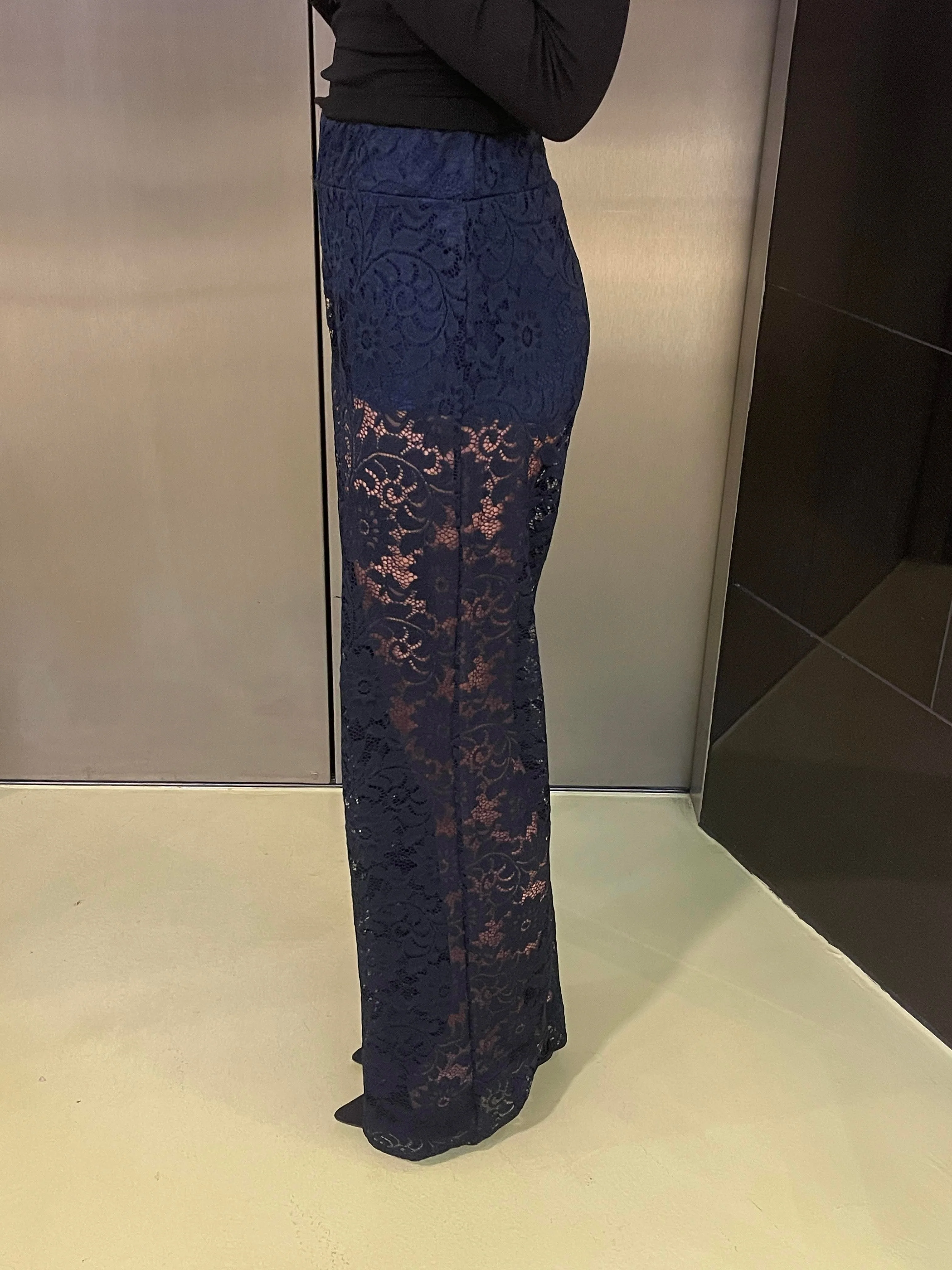 Marla lace pants - Navy 8 Marla lace pants - Navy