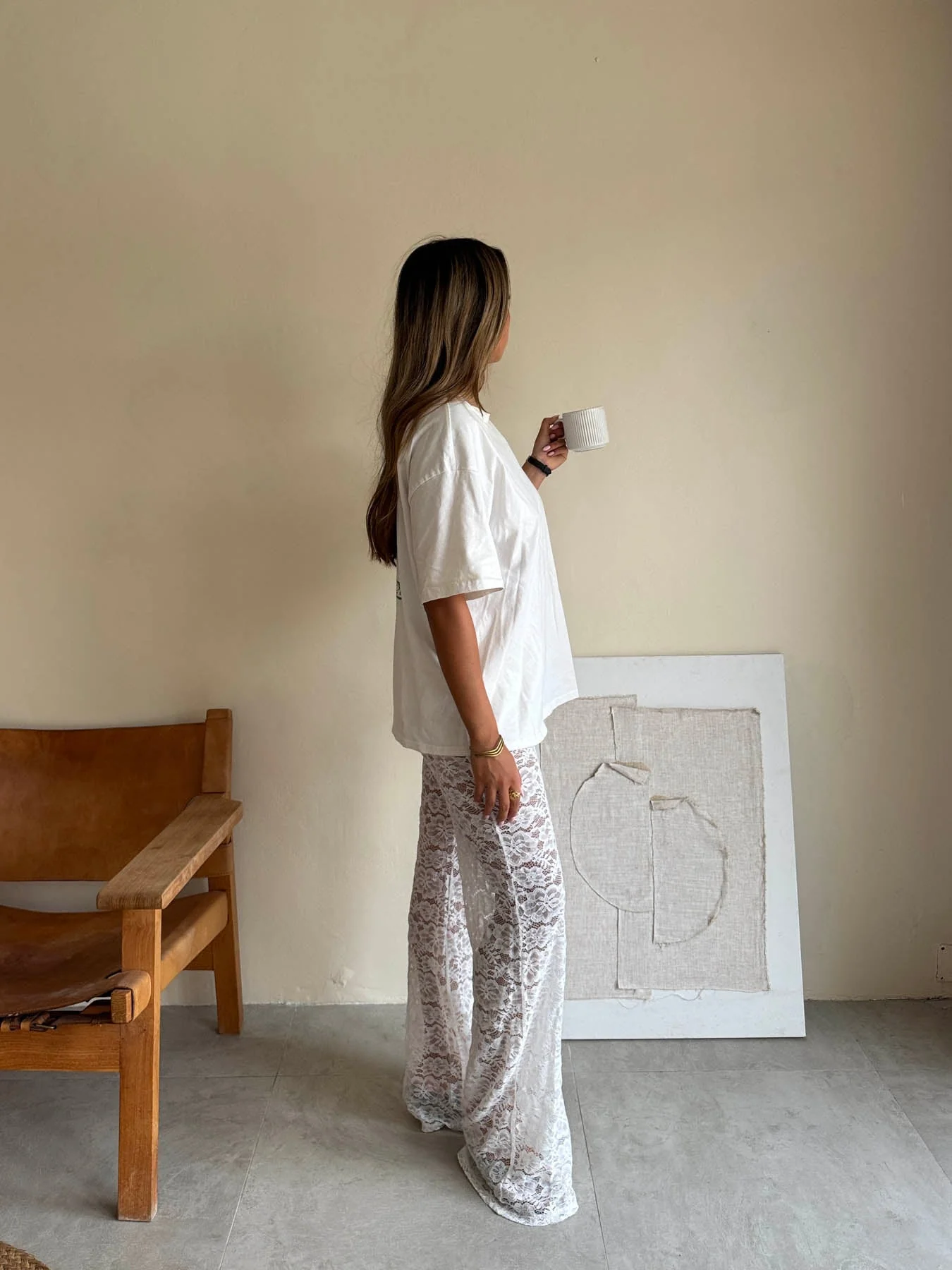 Marla lace pants - White 4 Marla lace pants - White