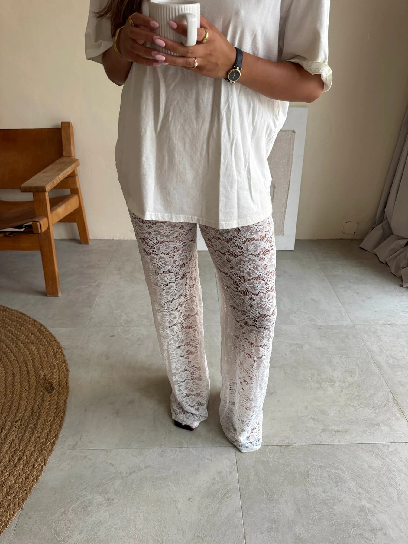 Marla lace pants - White 6 Marla lace pants - White