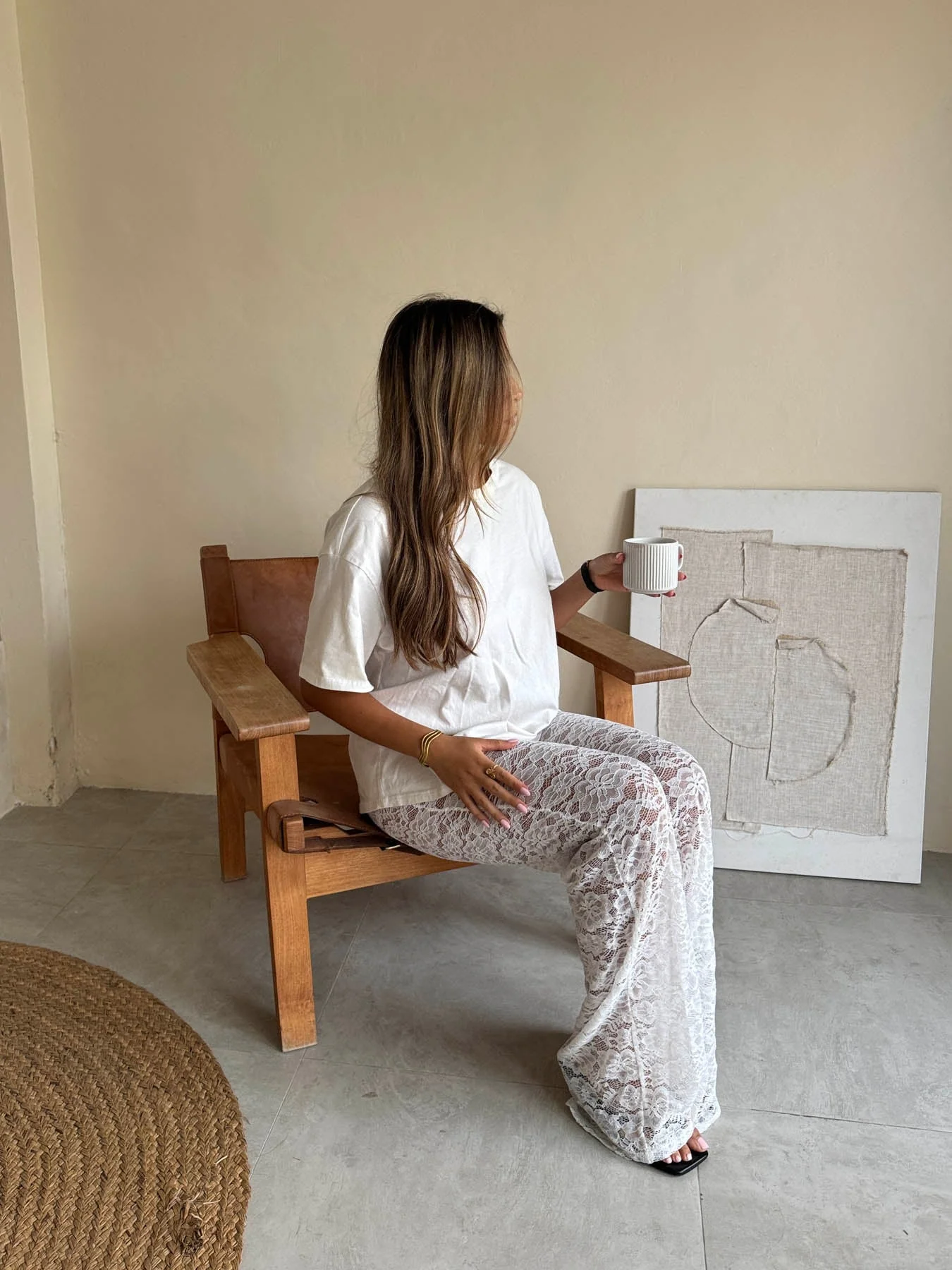 Marla lace pants - White 7 Marla lace pants - White