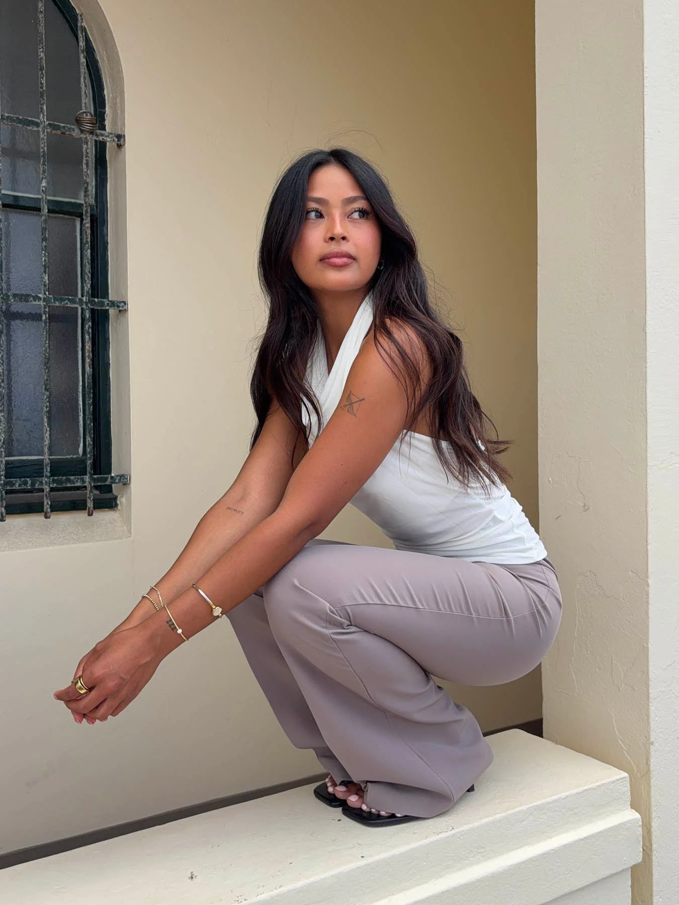 Adelita low waisted suit pants - Taupe 14 Adelita low waisted suit pants - Taupe