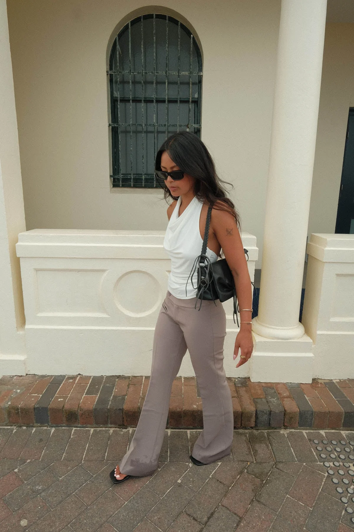 Adelita low waisted suit pants - Taupe 15 Adelita low waisted suit pants - Taupe