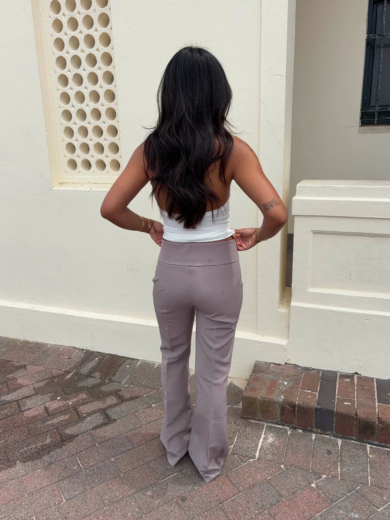 Adelita low waisted suit pants - Taupe 5 Adelita low waisted suit pants - Taupe