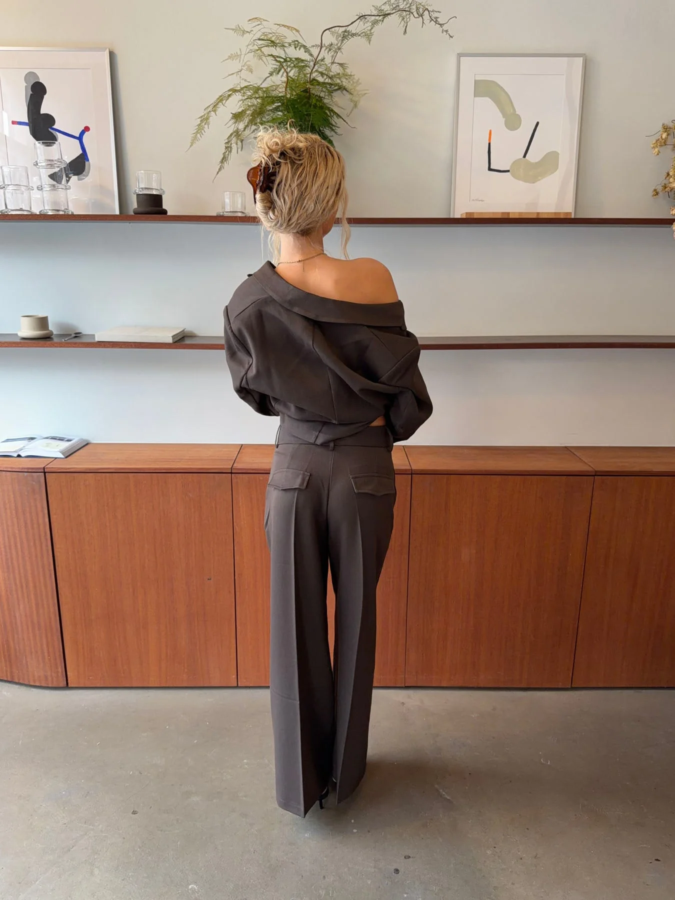 Alma suit pants - Brown 2 Alma suit pants - Brown