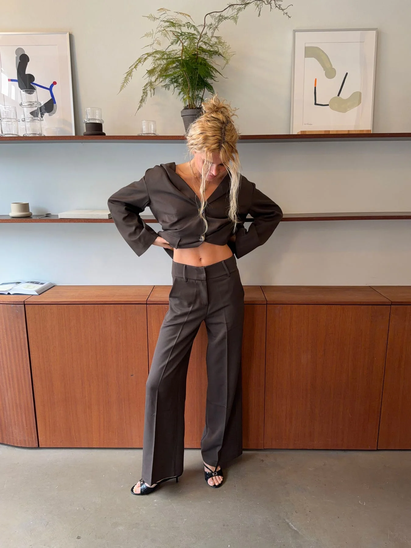 Alma suit pants - Brown 3 Alma suit pants - Brown