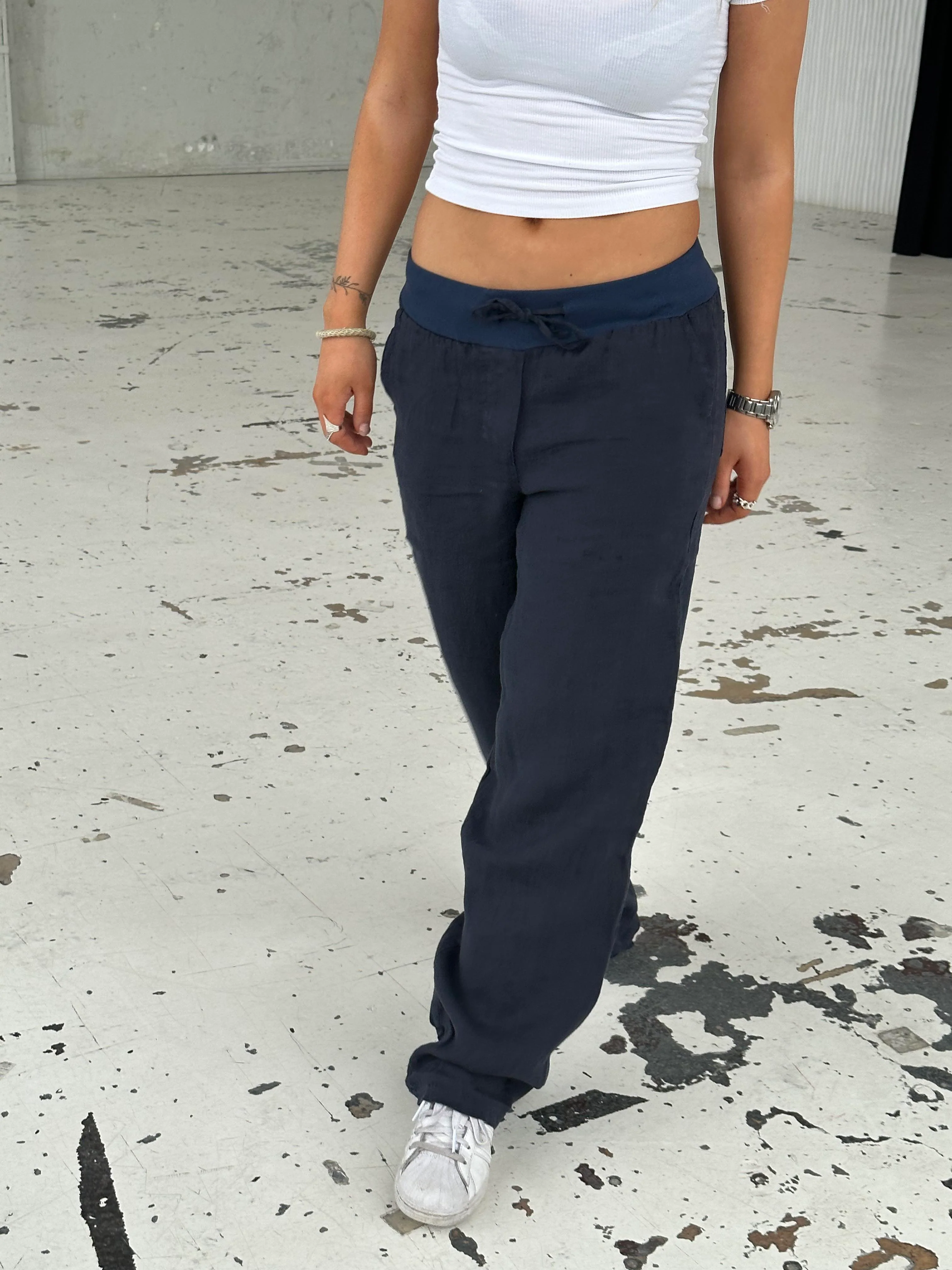 Angel linen pants - navy 5 Angel linen pants - navy