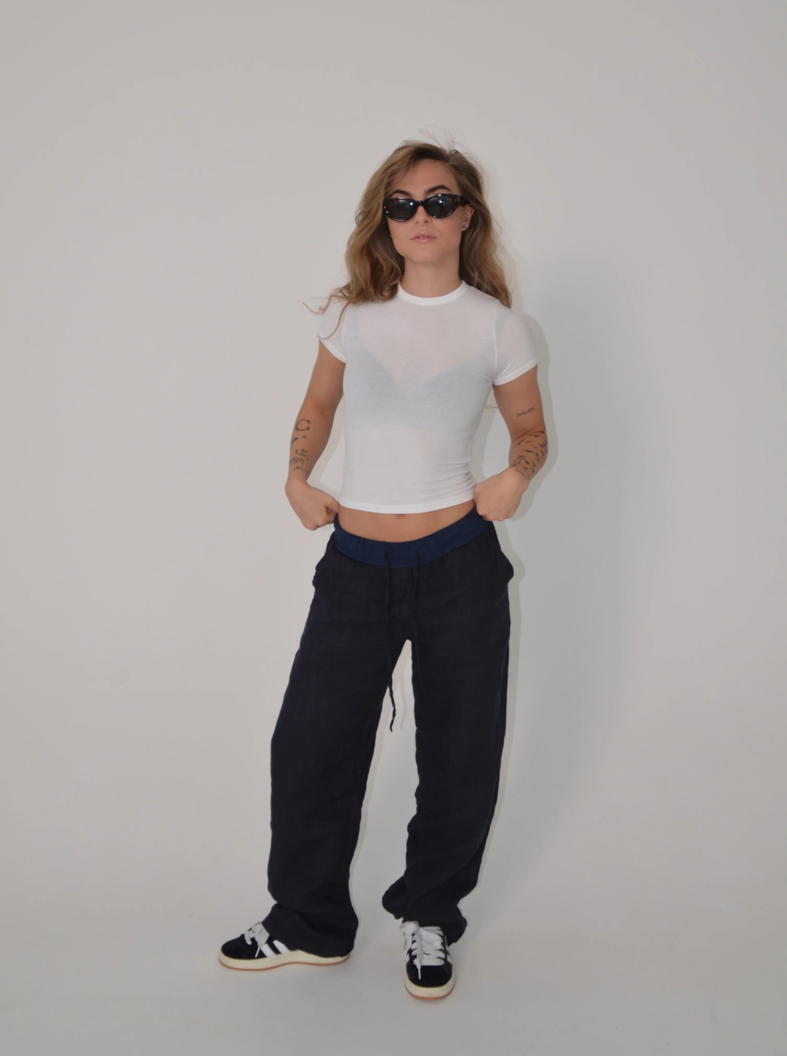 Angel linen pants - navy 7 Angel linen pants - navy