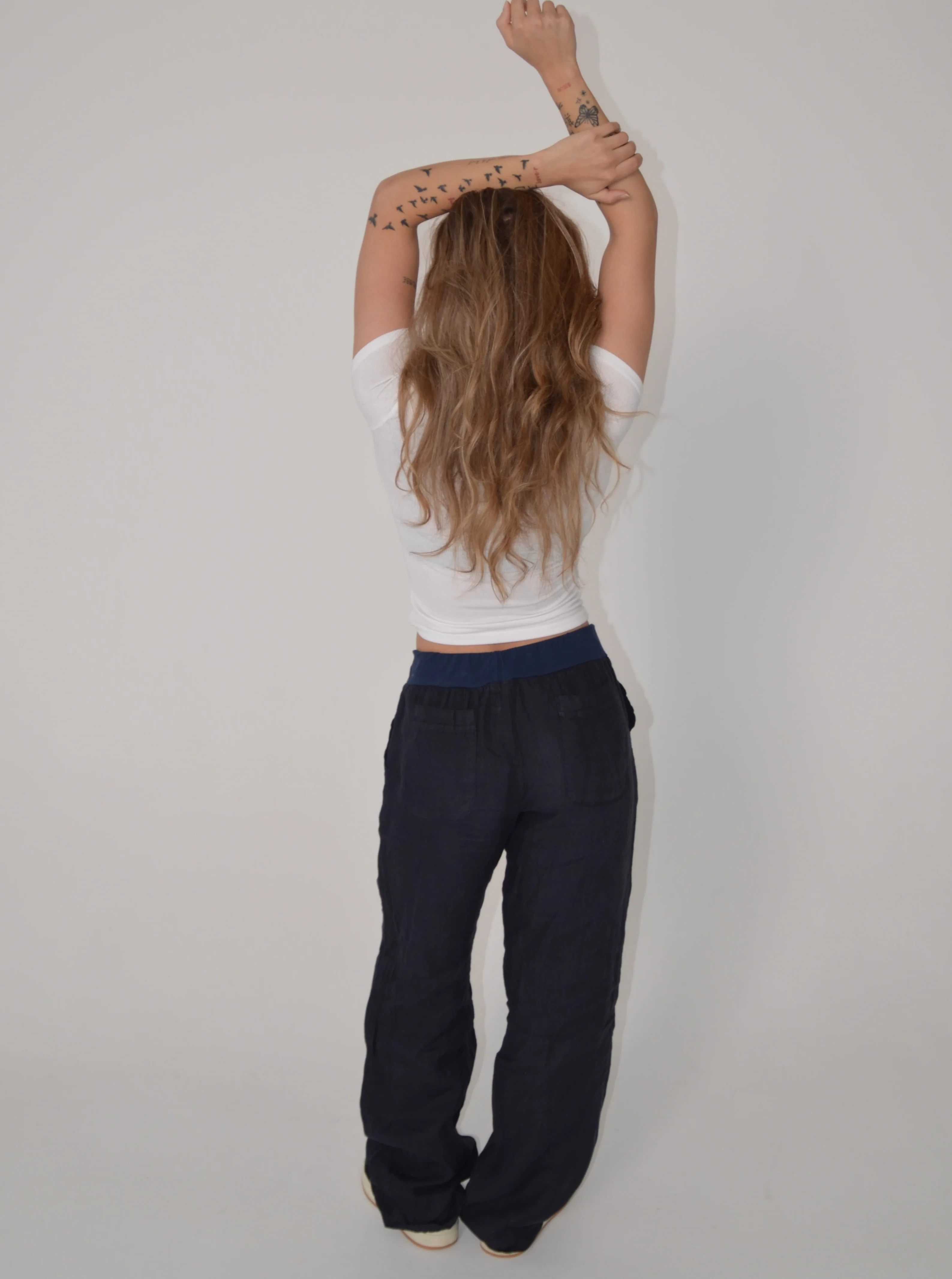 Angel linen pants - navy 9 Angel linen pants - navy