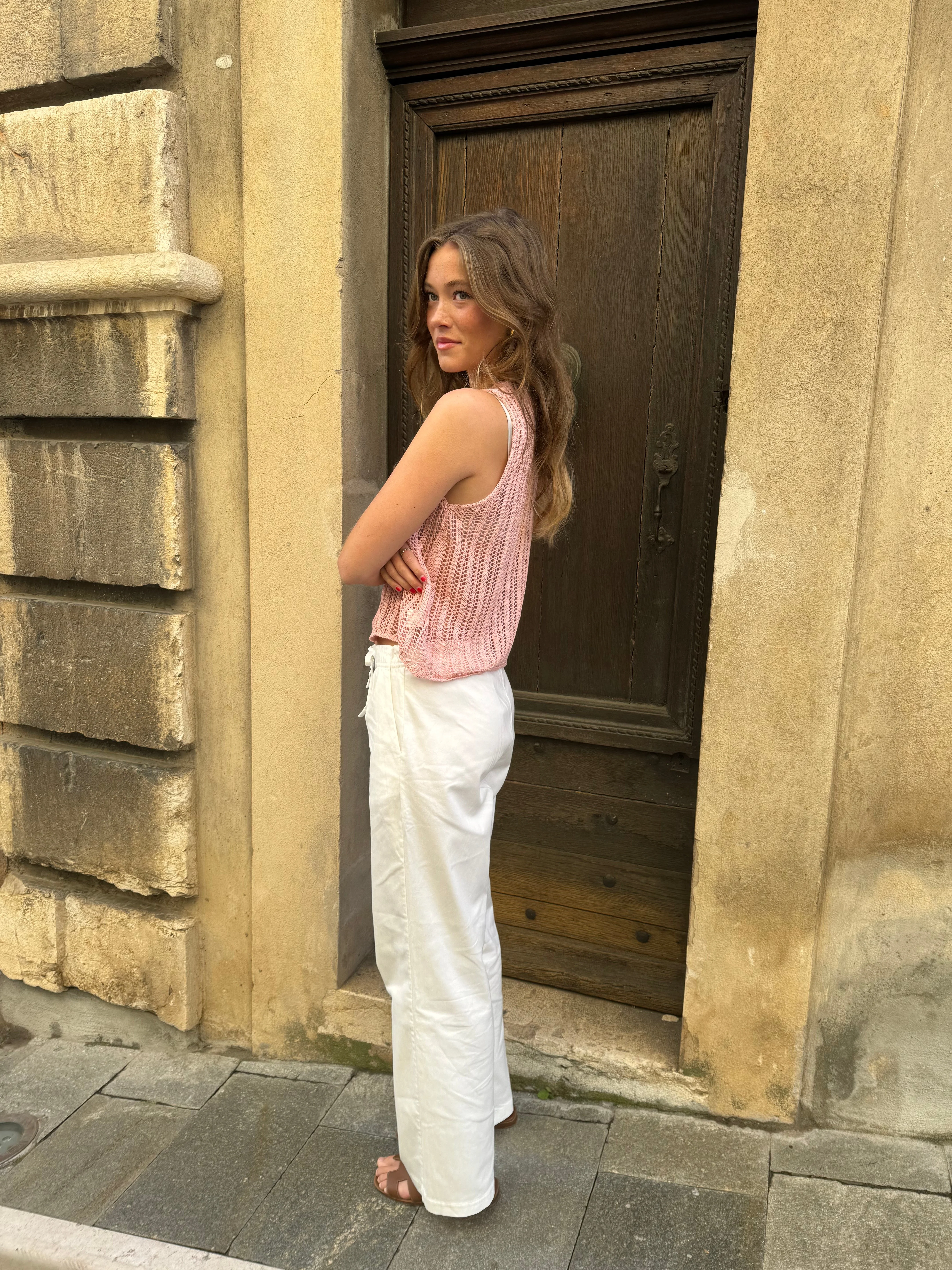 Anouk trousers with ties - White 12 Anouk trousers with ties - White