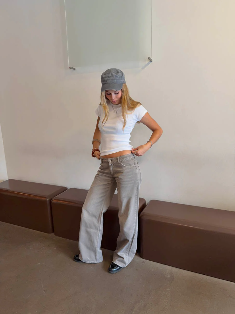Audrena low waisted jeans - Sage green 10 Audrena low waisted jeans - Sage green