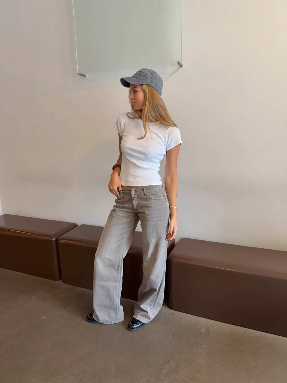 Audrena low waisted jeans - Sage green 4 Audrena low waisted jeans - Sage green