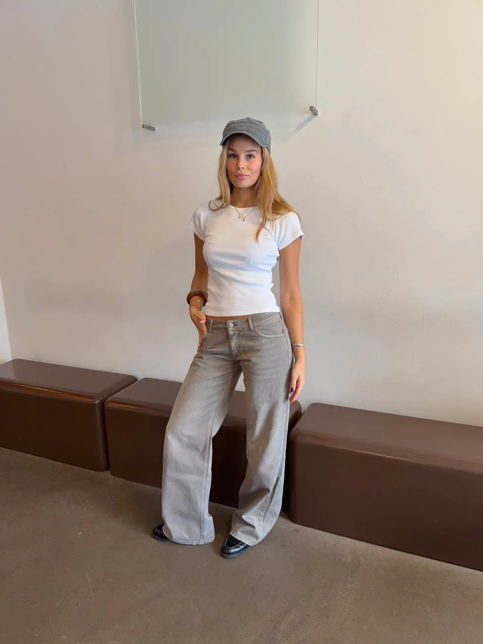 Audrena low waisted jeans - Sage green 7 Audrena low waisted jeans - Sage green