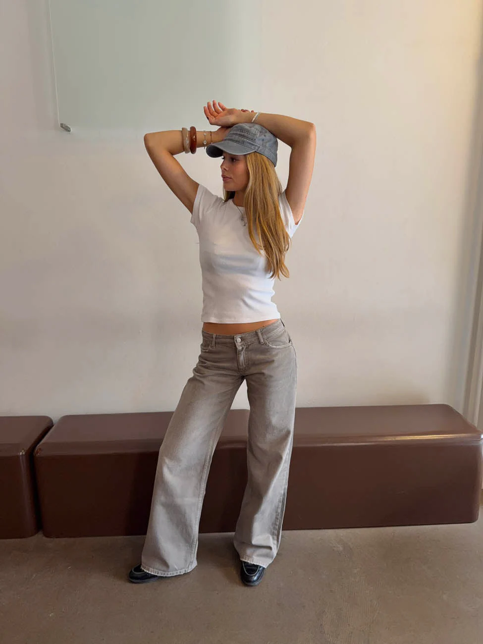 Audrena low waisted jeans - Sage green 8 Audrena low waisted jeans - Sage green