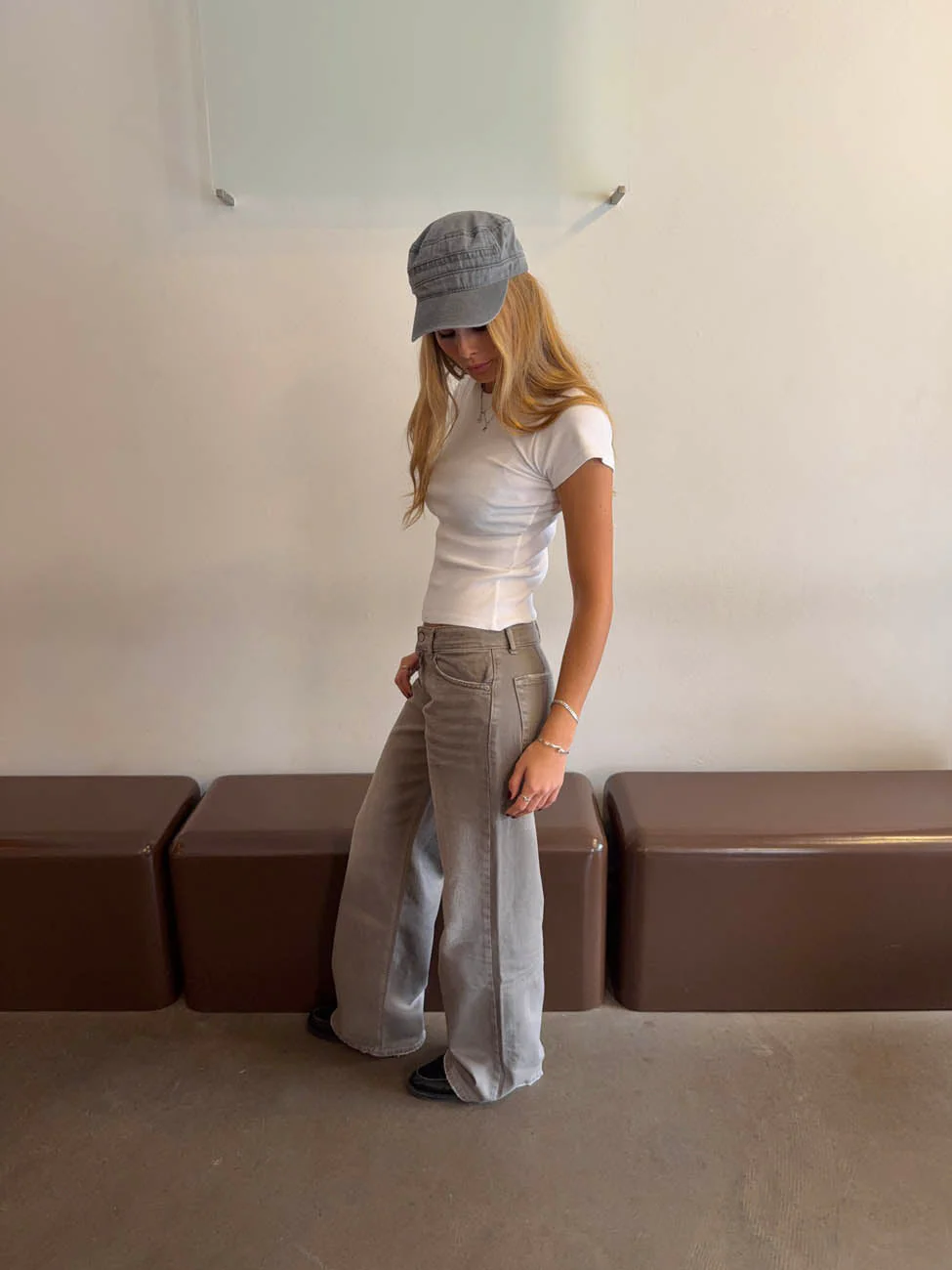 Audrena low waisted jeans - Sage green 9 Audrena low waisted jeans - Sage green