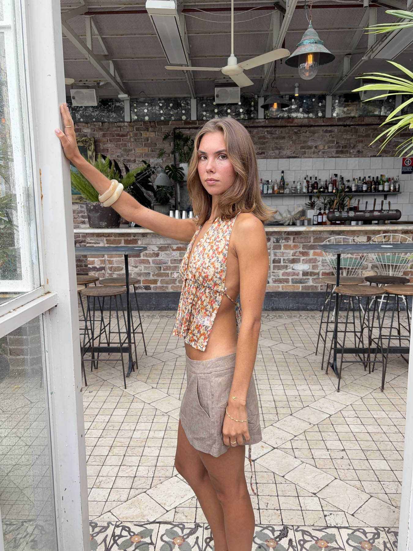 Axelle top with floral print – Orange/multicolor 5 Axelle top with floral print – Orange/multicolor