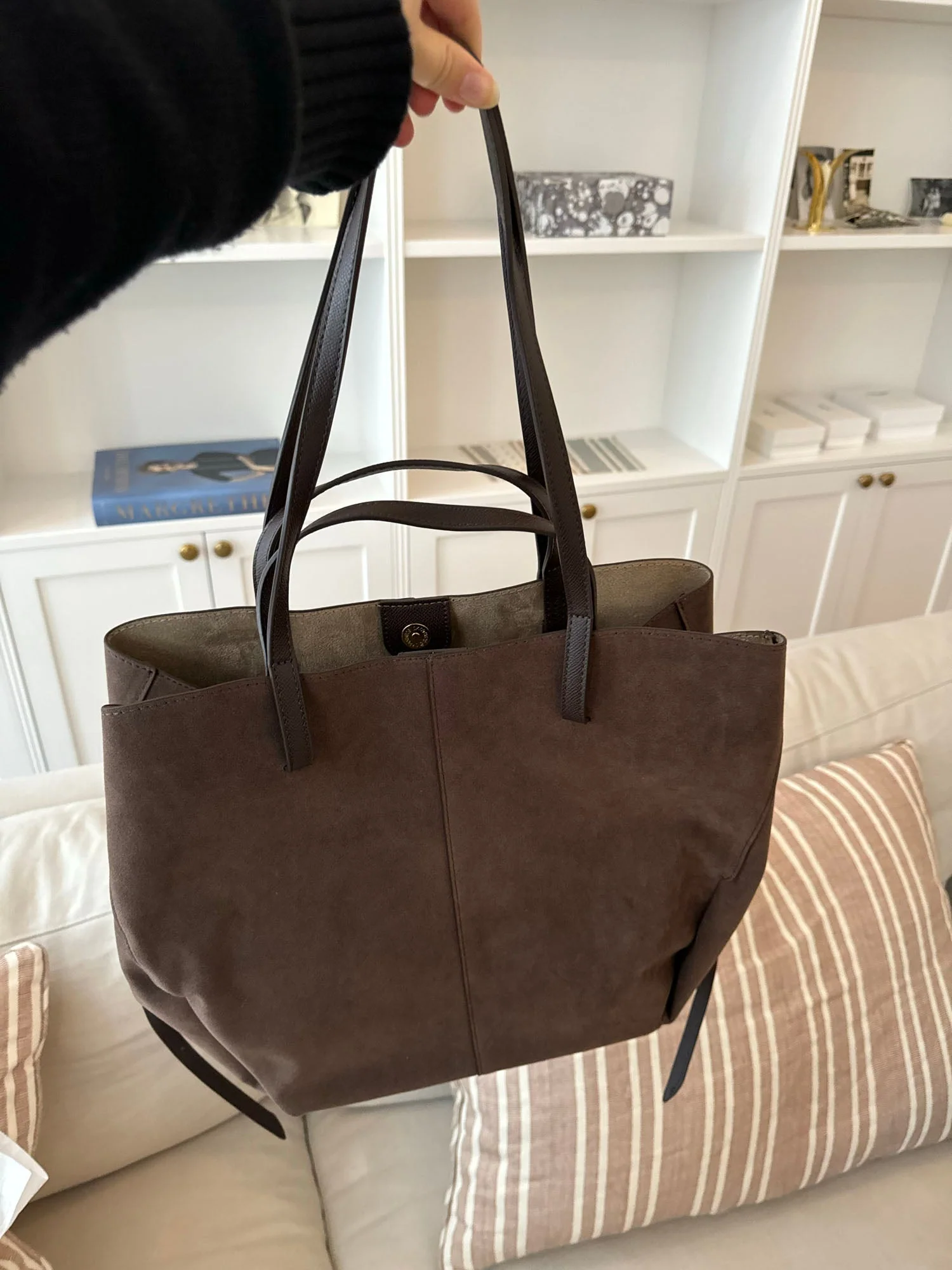 Bergen suede shoulder bag - Brown 4 Bergen suede shoulder bag - Brown