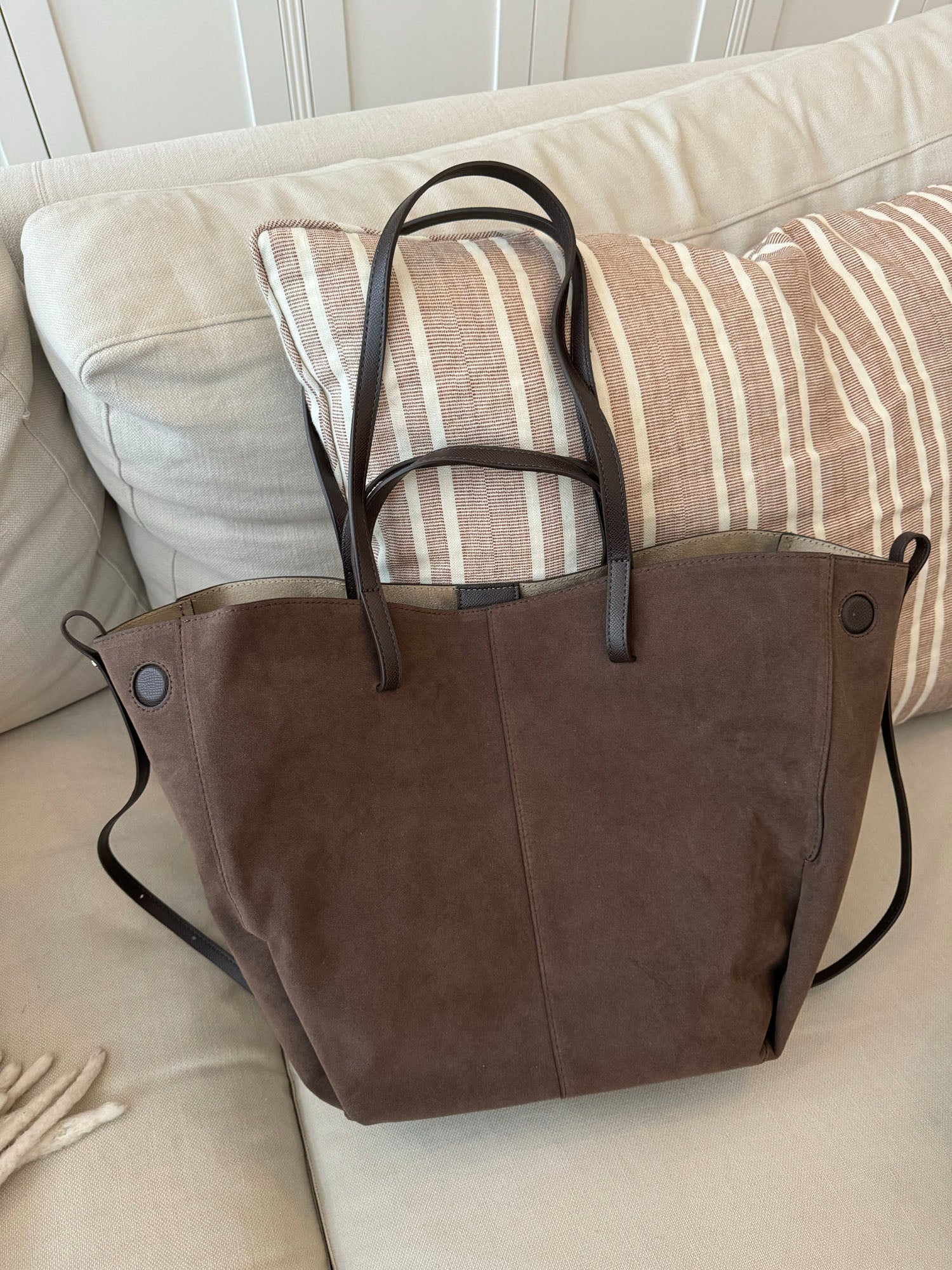 Bergen suede shoulder bag - Brown 6 Bergen suede shoulder bag - Brown