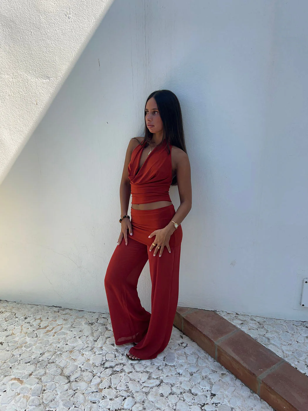Bila mesh trousers – Red 13 Bila mesh trousers – Red