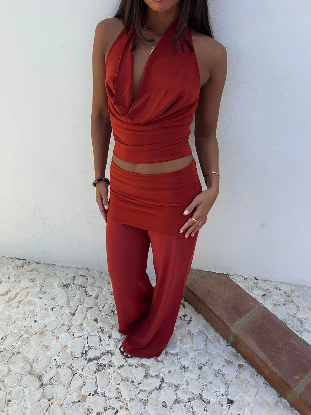 Bila mesh trousers – Red 2 Bila mesh trousers – Red