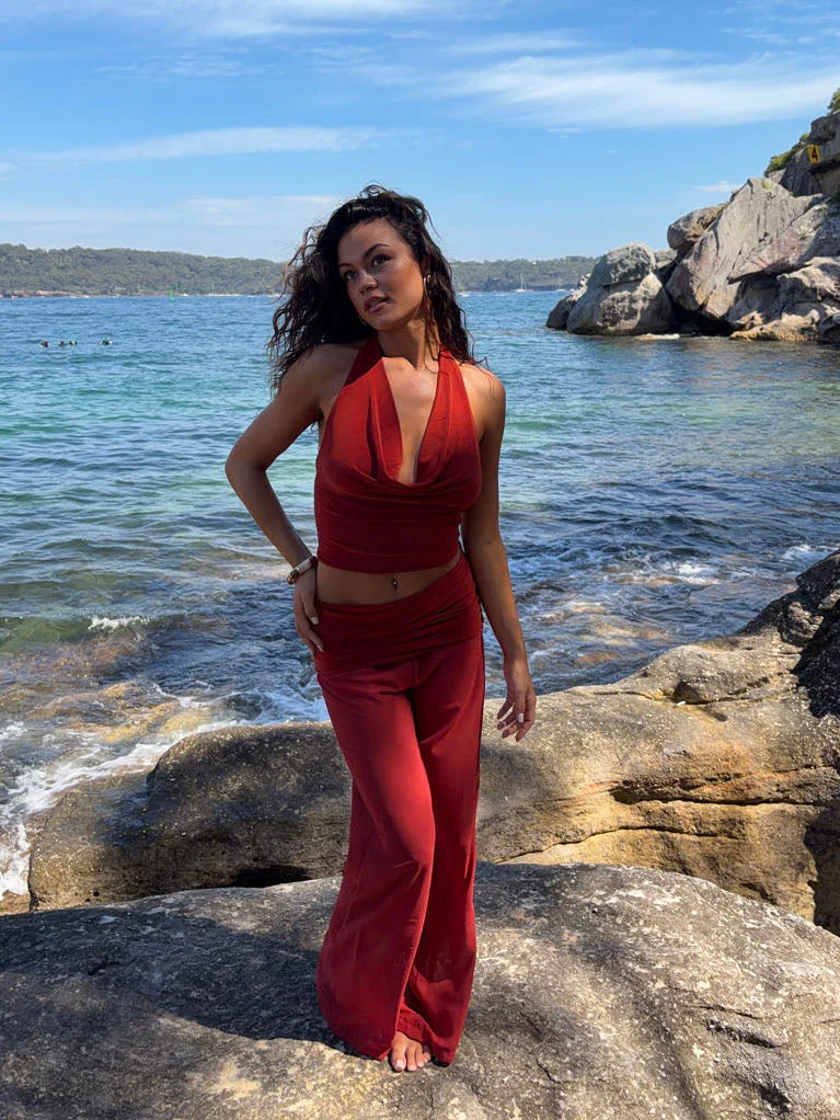 Bila mesh trousers – Red 6 Bila mesh trousers – Red
