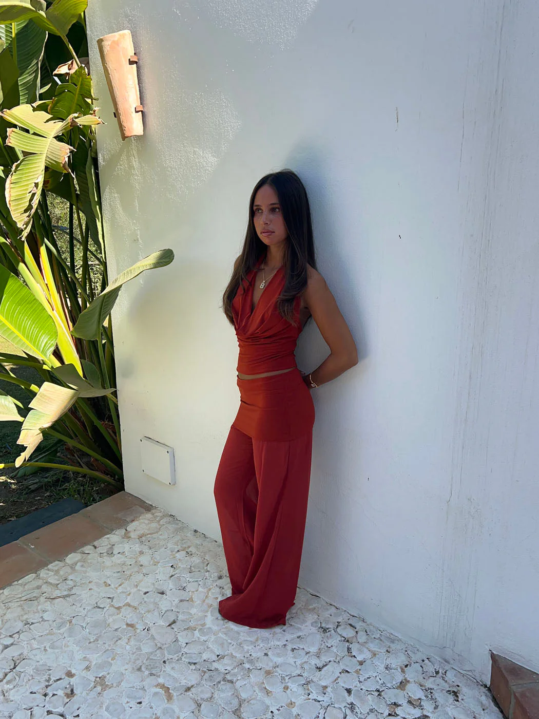 Bila mesh trousers – Red 8 Bila mesh trousers – Red