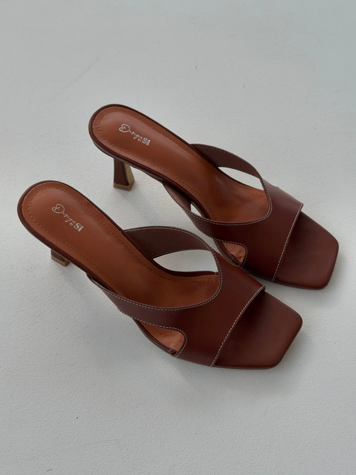 Bridget sandals with heal - Brown 10 Bridget sandals with heal - Brown