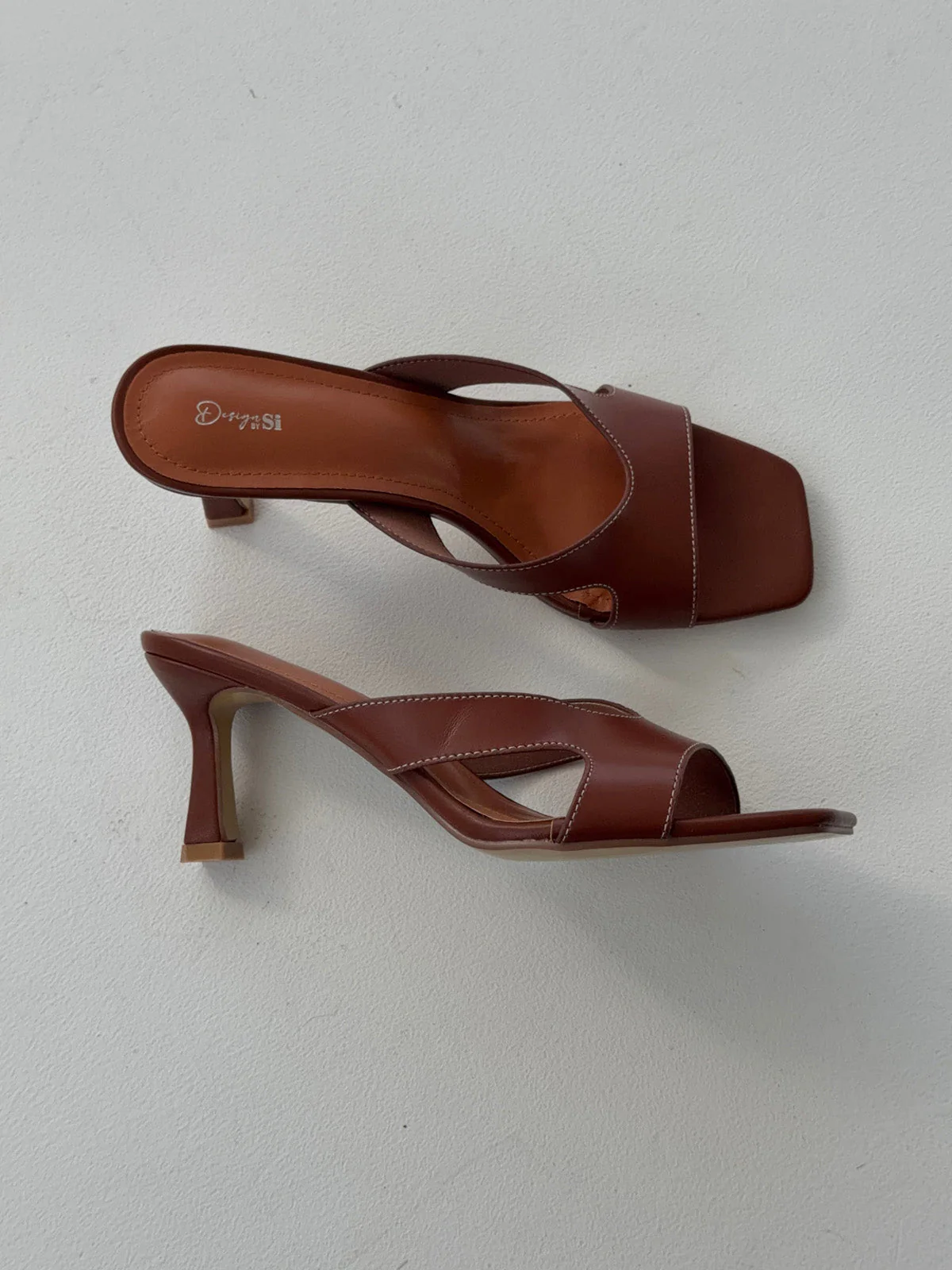 Bridget sandals with heal - Brown 11 Bridget sandals with heal - Brown
