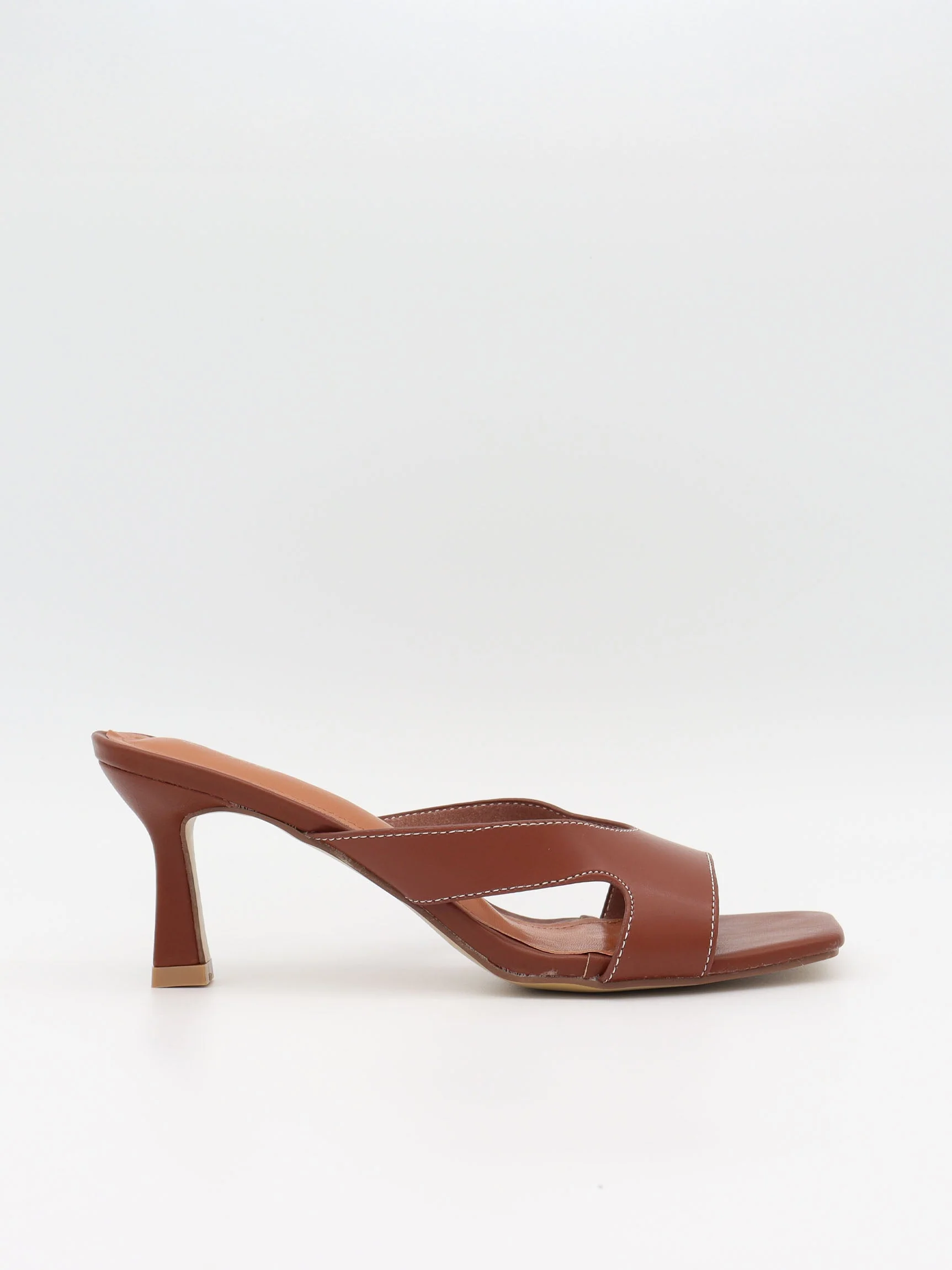 Bridget sandals with heal - Brown 2 Bridget sandals with heal - Brown