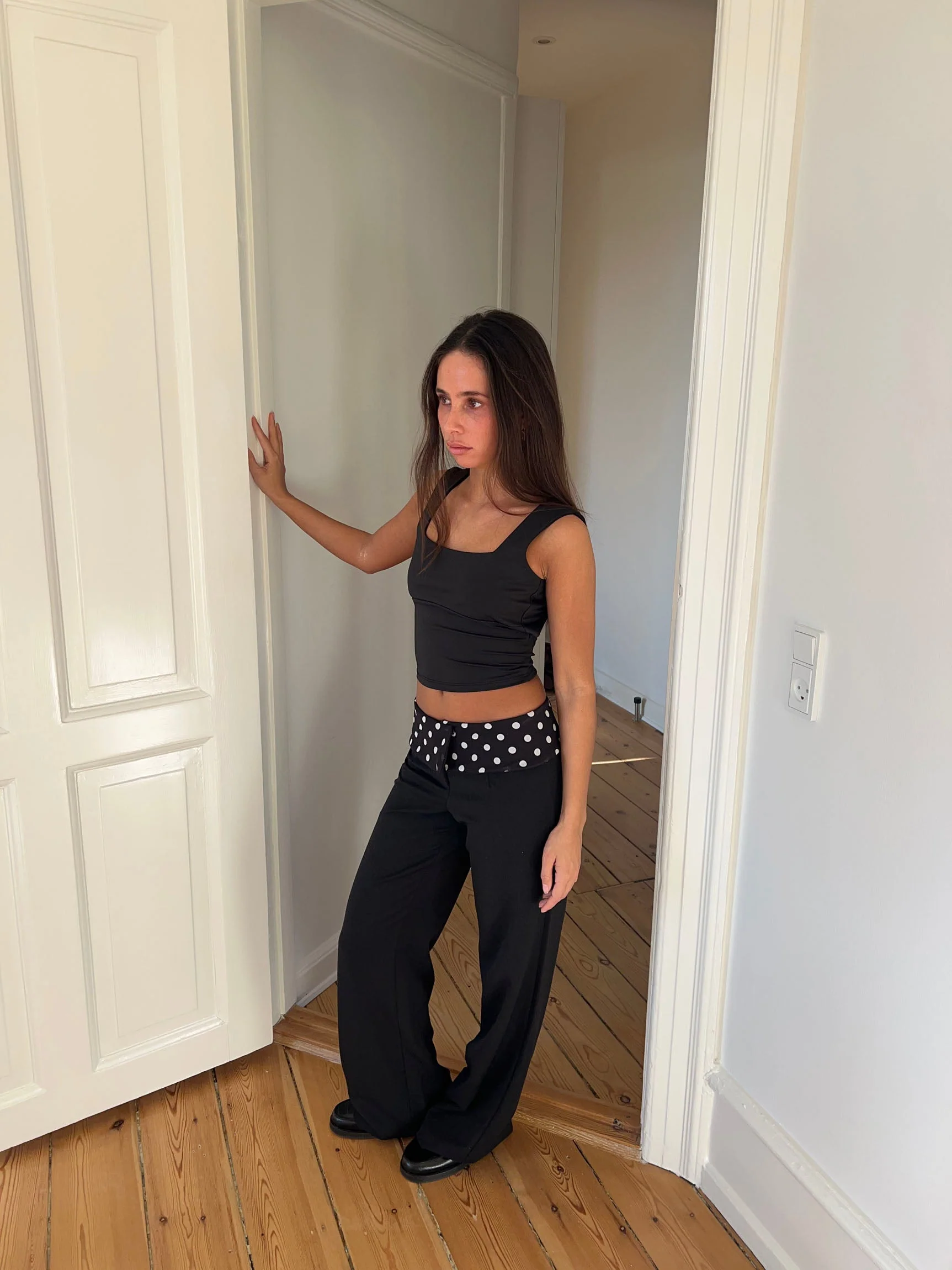 Calsia suit pants with polka dotted trim - Black 16 Calsia suit pants with polka dotted trim - Black