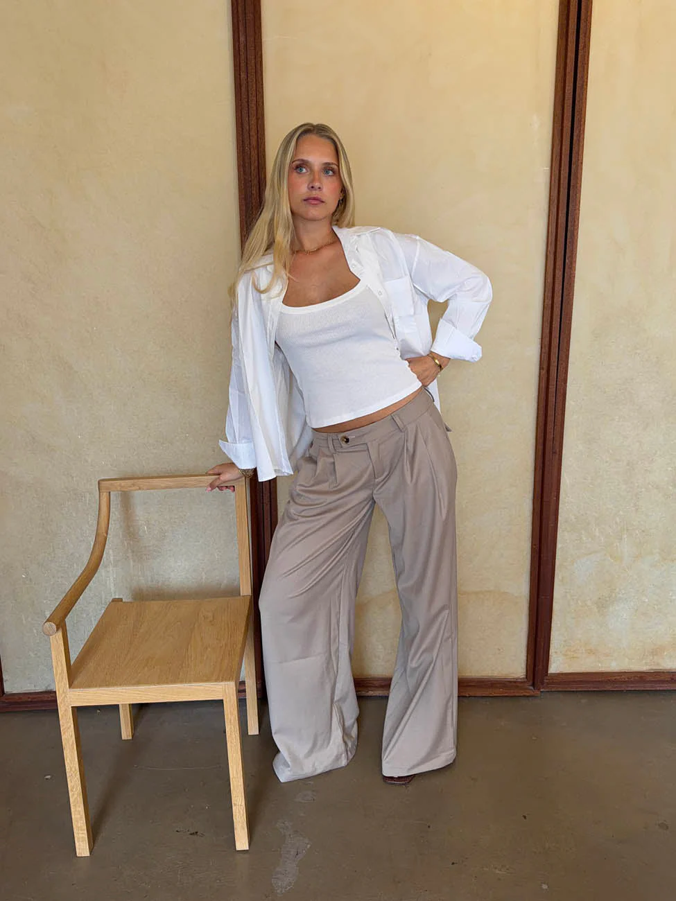 Camilla oversized suit pants - Beige 1 Camilla oversized suit pants - Beige