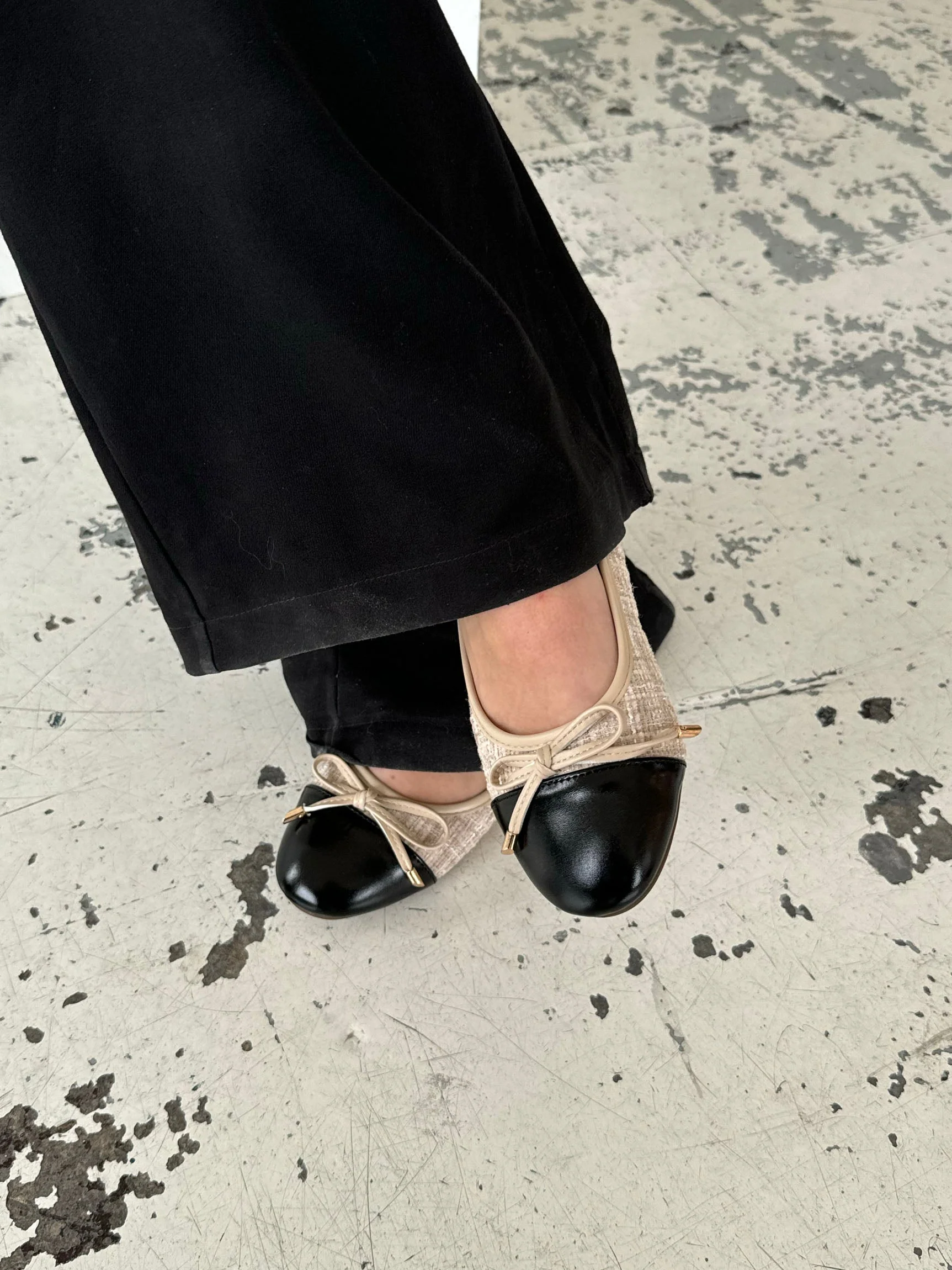 Cetinje ballet flats with bow - Beige
