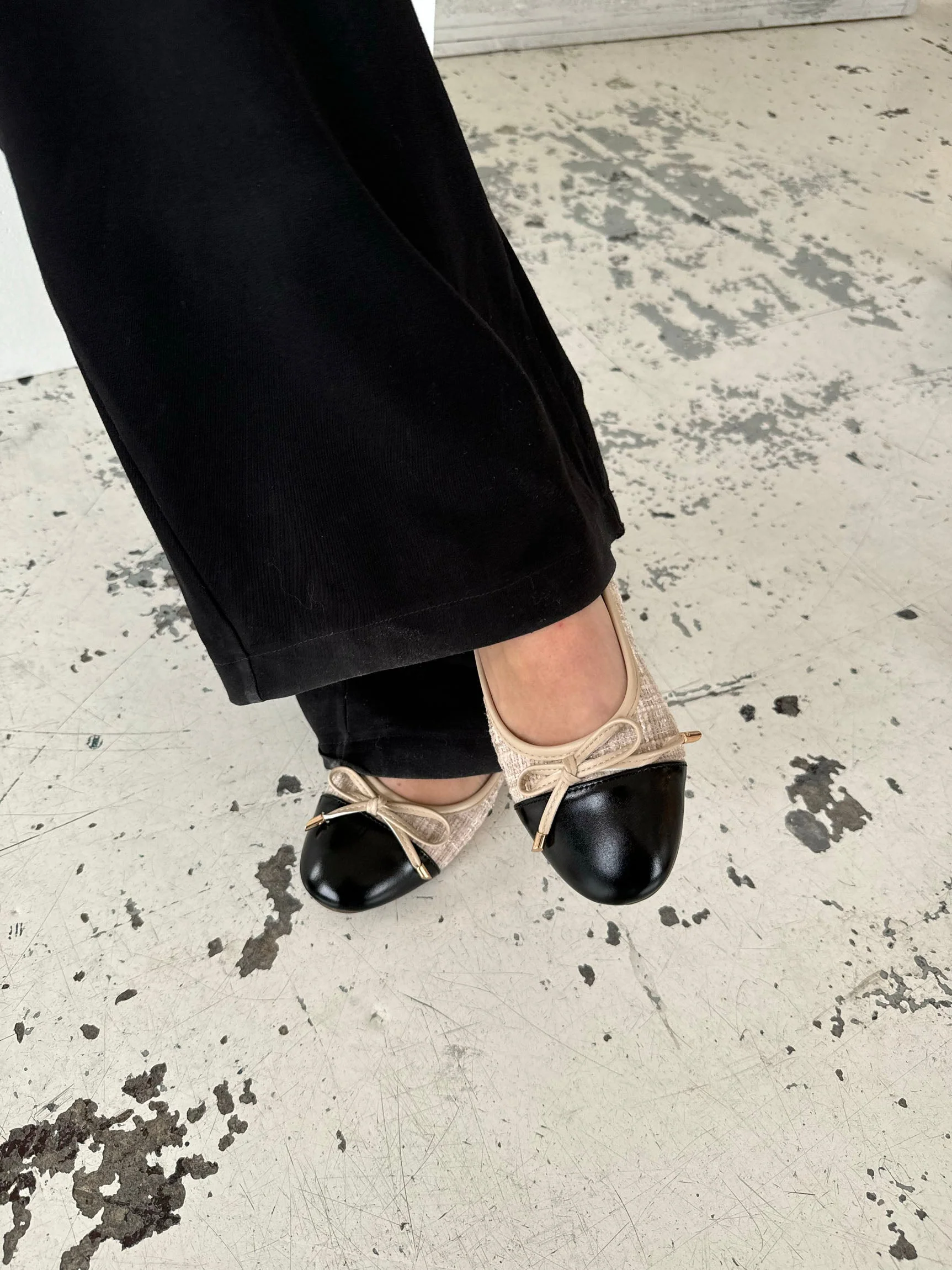 Cetinje ballet flats with bow - Beige 3 Cetinje ballet flats with bow - Beige