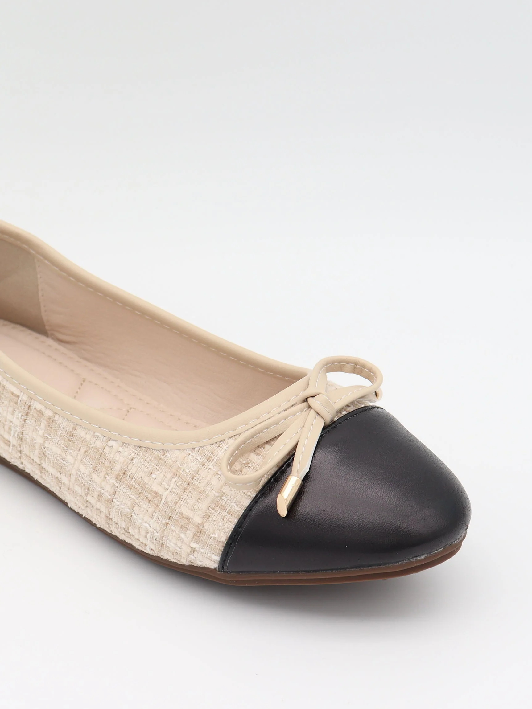 Cetinje ballet flats with bow - Beige 4 Cetinje ballet flats with bow - Beige
